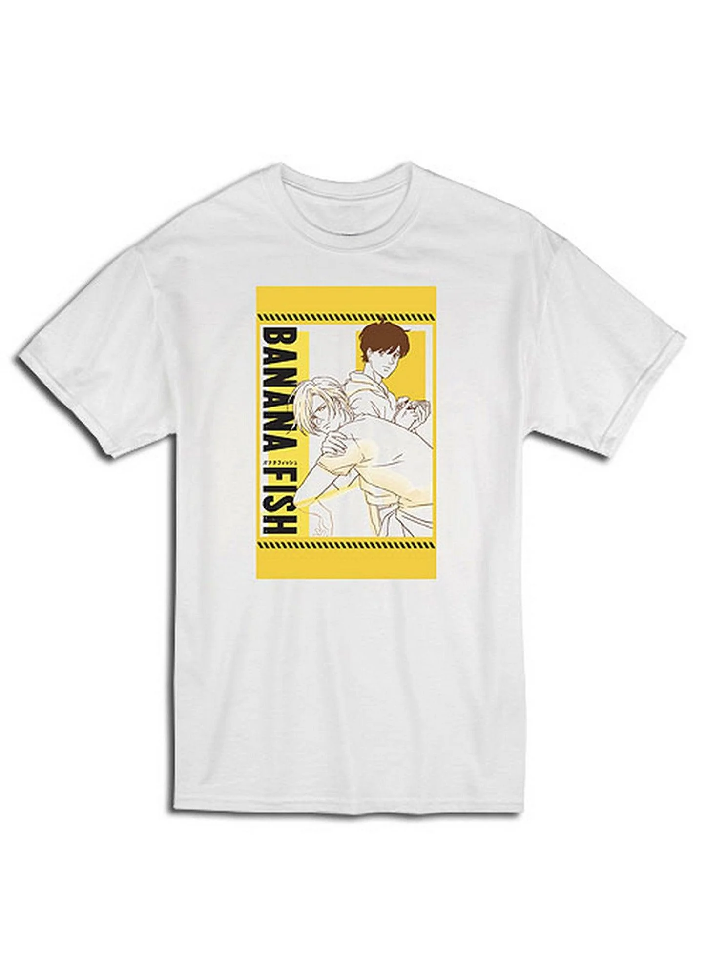Banana Fish - Ash Lynx & Eiji Okumura's Yellow Art Men's T-Shirt