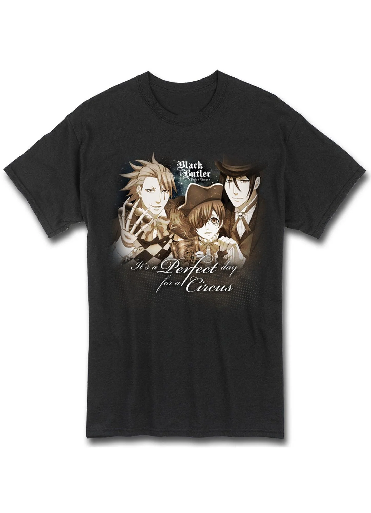 Black Butler Book Of Circus - Book of Circus Group Men's T-Shirt