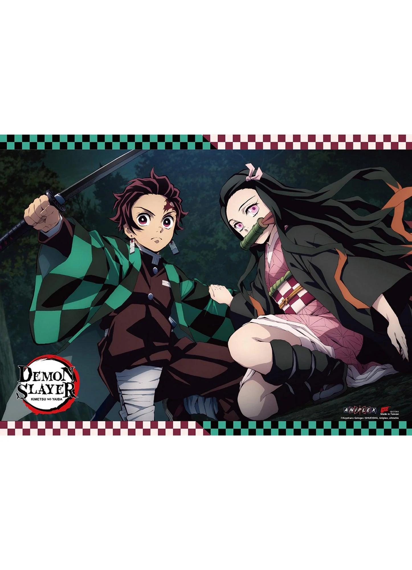 Demon Slayer - Tanjiro Kamado & Nezuko Kamado #A Wall Scroll