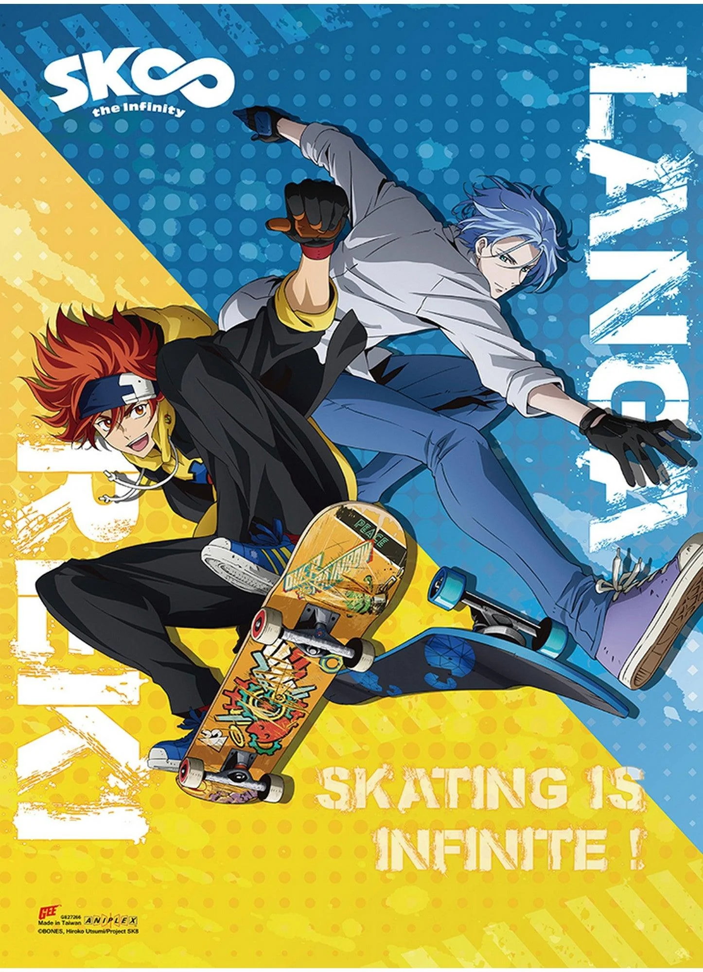 Sk8 The Infinity - Reki & Langa Group #A Wall Scroll