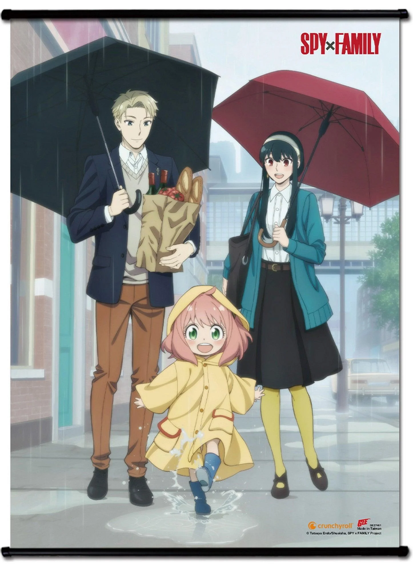 Spy X Family - Group Rainy Day Wall Scroll