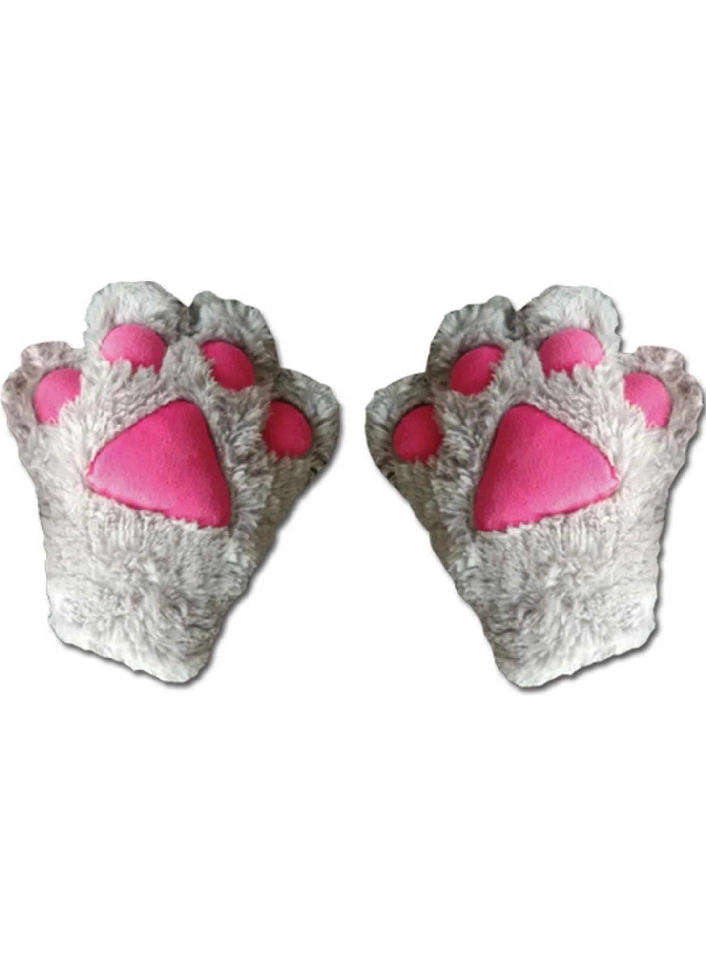 Gray Paw Plush Glove