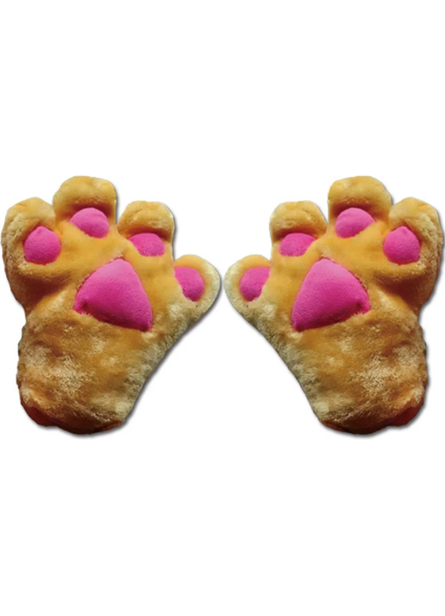 Light Brown Paw Plush Gloves