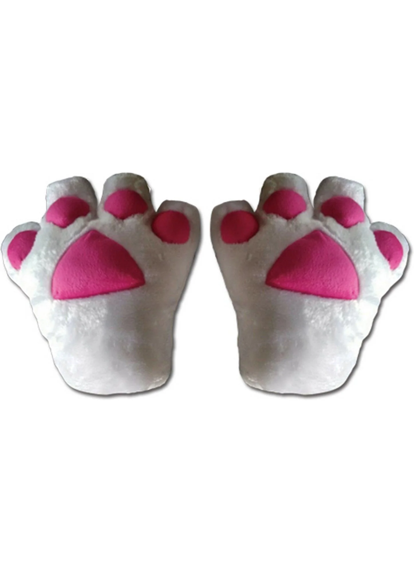 White Paw Plush Glove