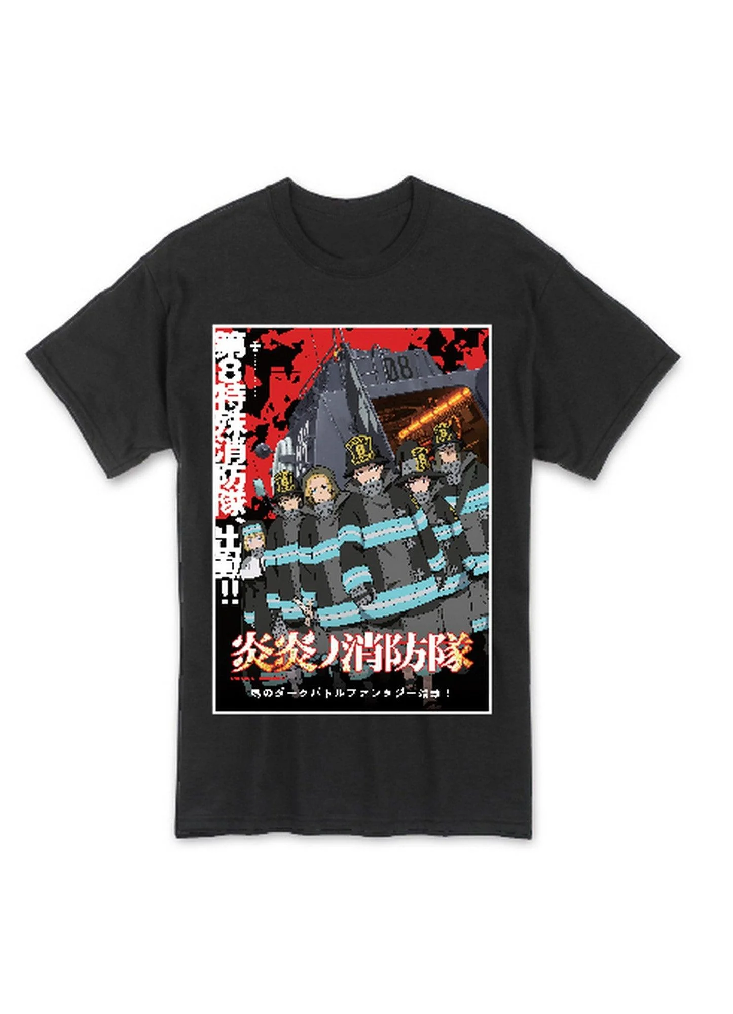 Fire Force - Group Main Visual Men's Black T-Shirt