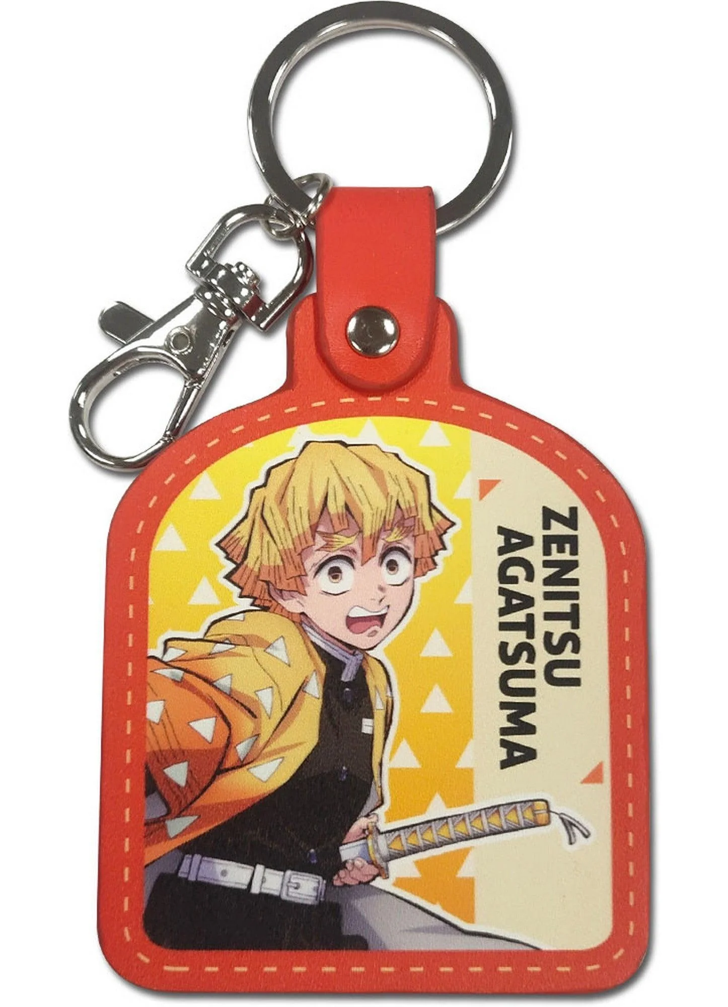 Demon Slayer Tv2 - Zenitsu Agatsuma Pu Keychain