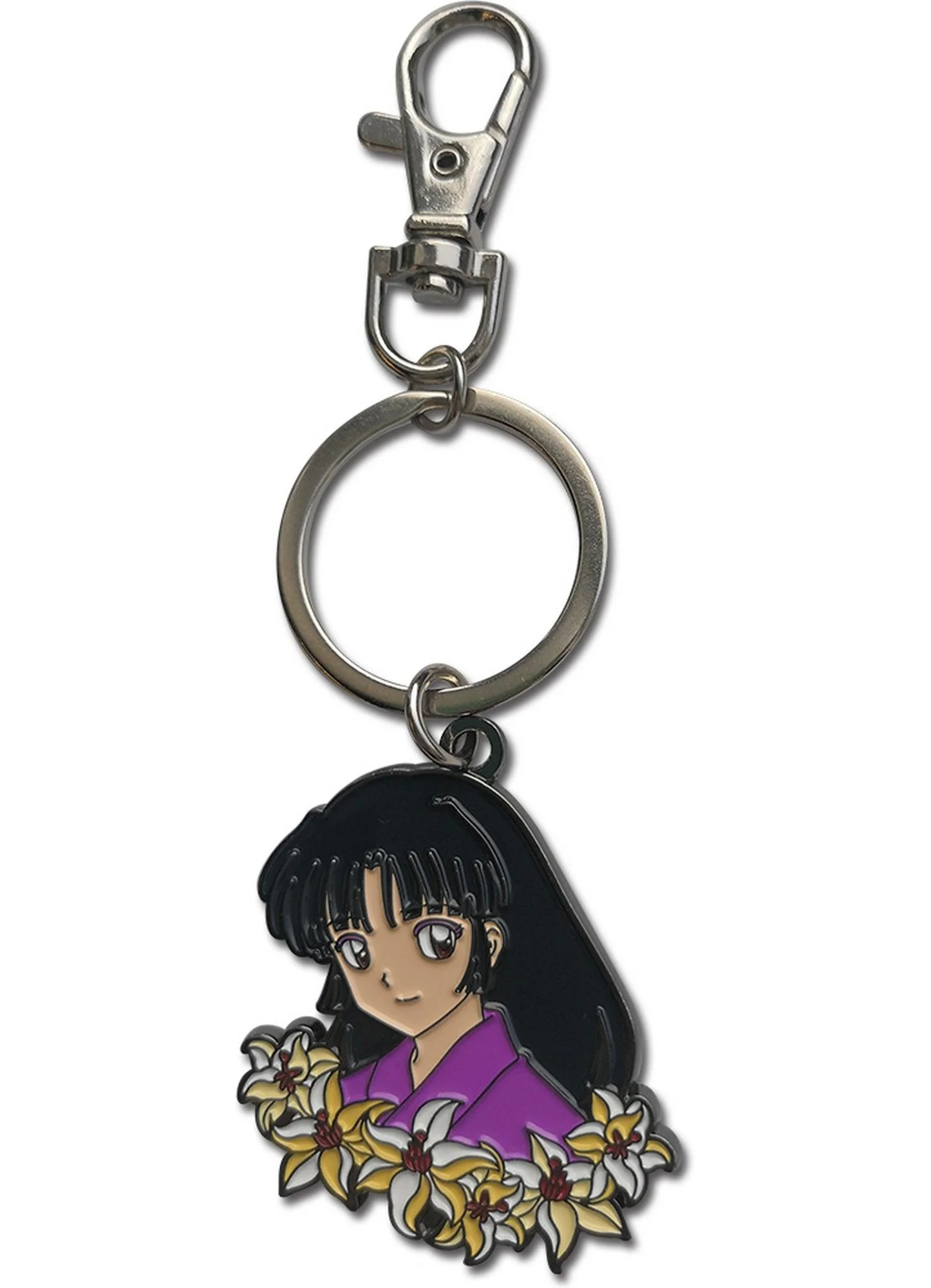 Inuyasha - Sango Flowers Metal Keychain