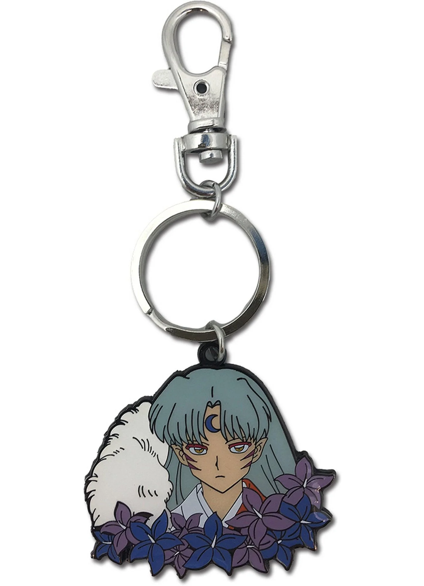 Inuyasha - Sesshomaru Flower Metal Keychain