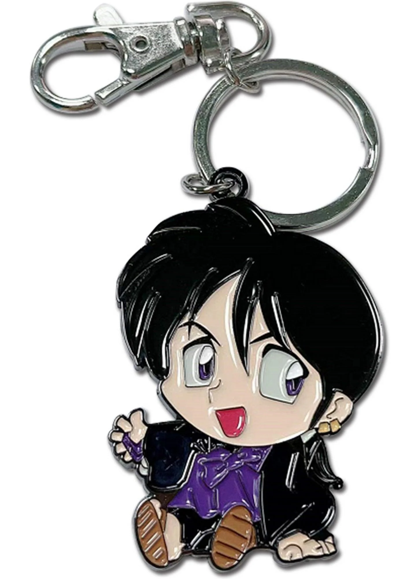Inuyasha - SD Miroku Metal Keychain