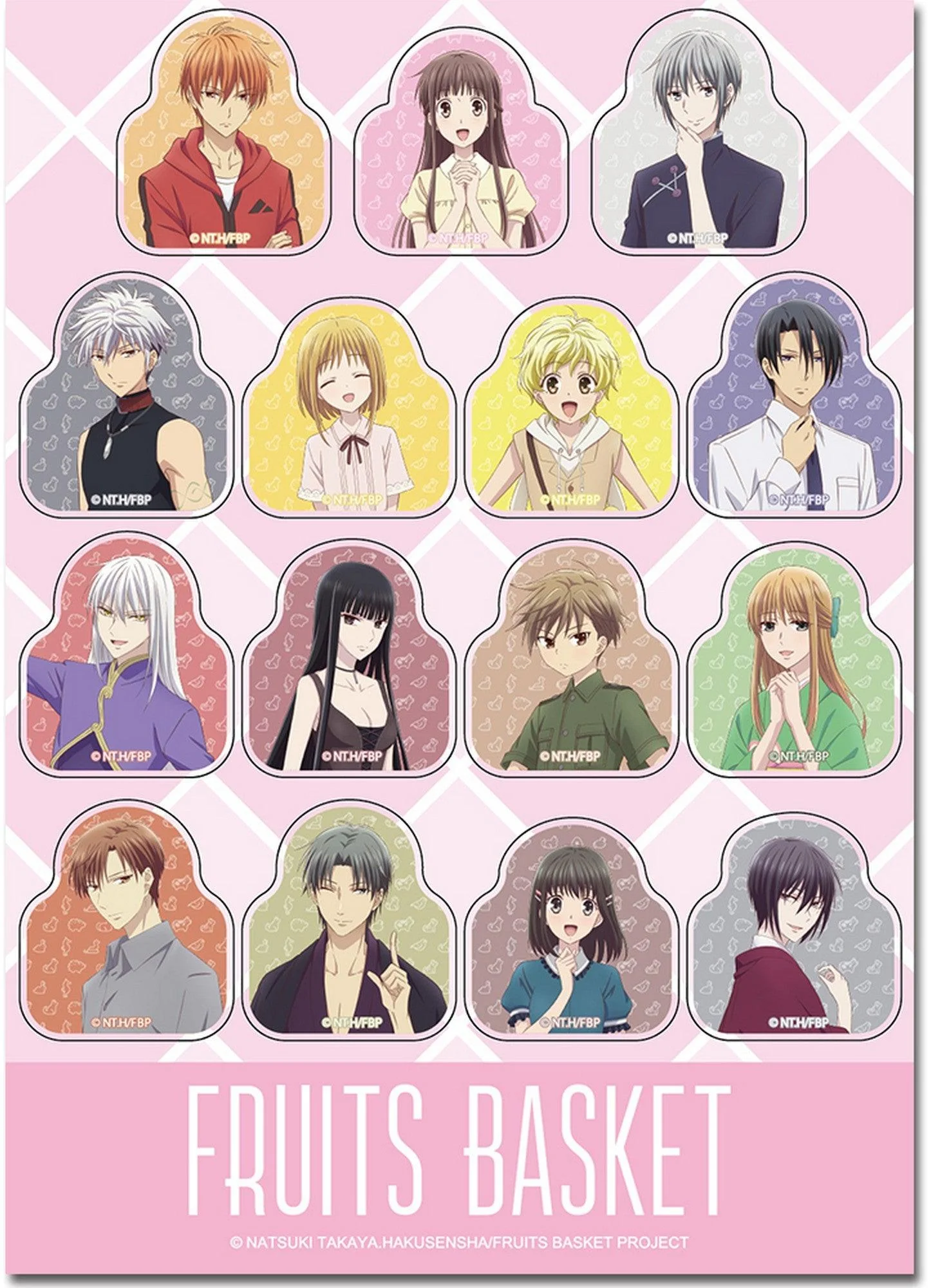 Fruits Basket 2019 - Group #1 Sticker Set
