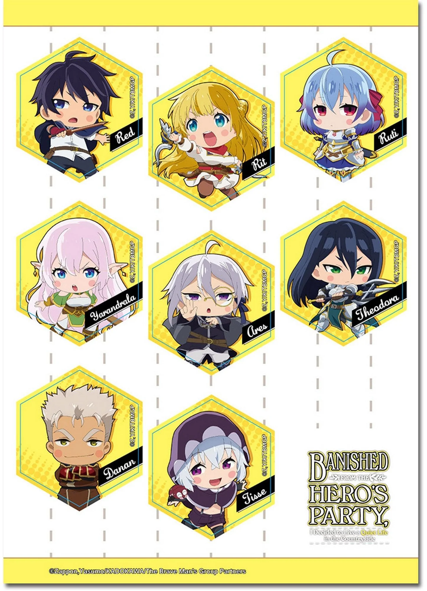Banished From The Hero's Party - SD Character Sticker Set