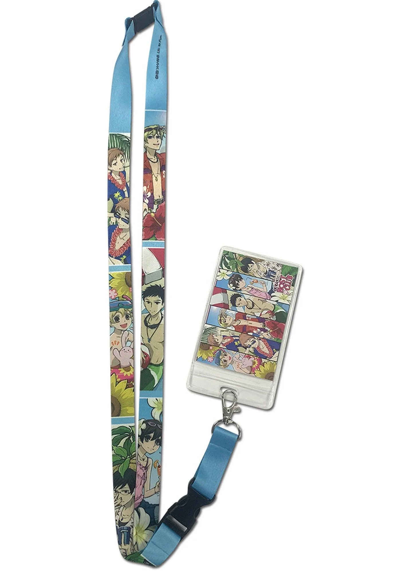 Ouran High School Host Club - Beach Group Lanyard w/ Badge Holder