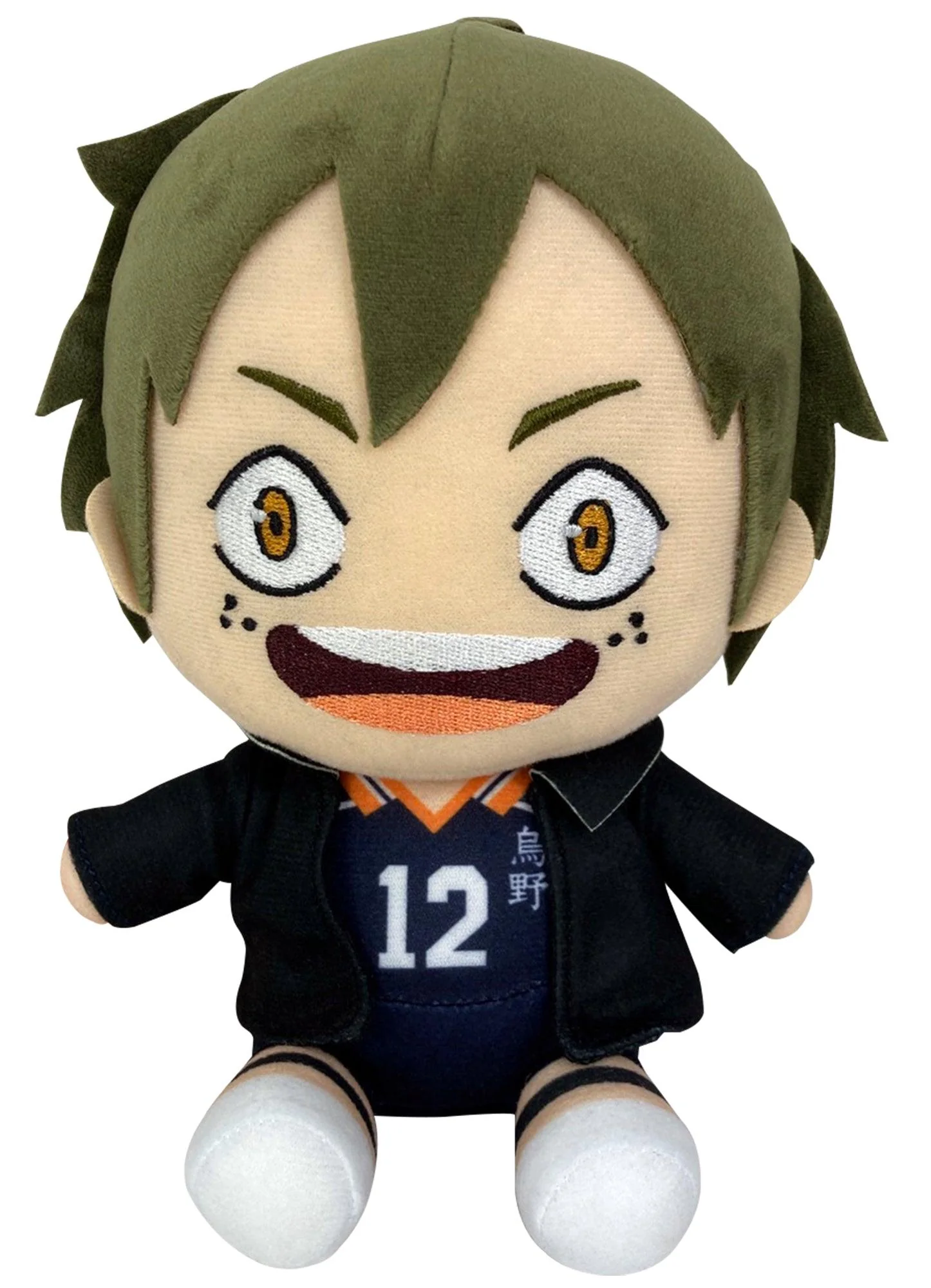 Haikyu!! S3 - Tadashi Yamaguchi Jacket Sitting Pose Plush 7"H