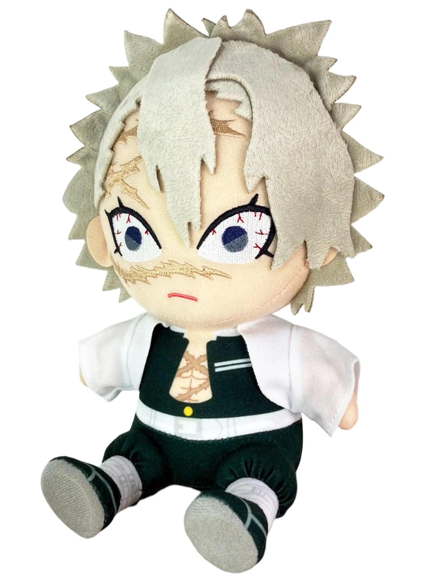 Demon Slayer - Sanemi Shinazugawa Sitting Plush 7"H - Image 2
