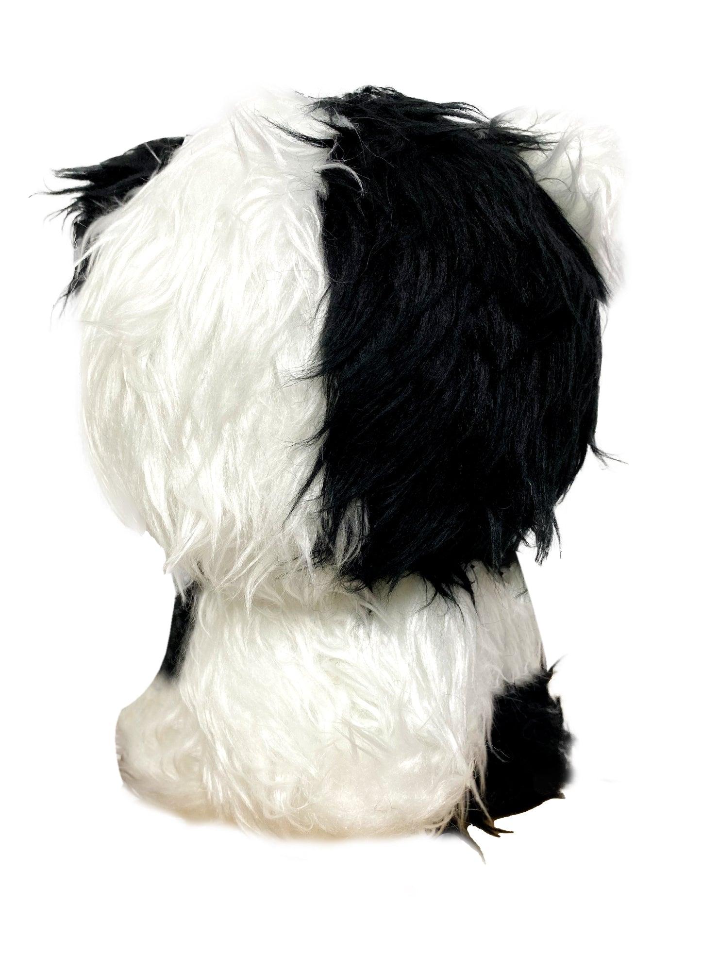 Gloomy Bear - Black With Gloomy Bear Sitting Pose Long Hair Fur Plush 7"H - Image 2