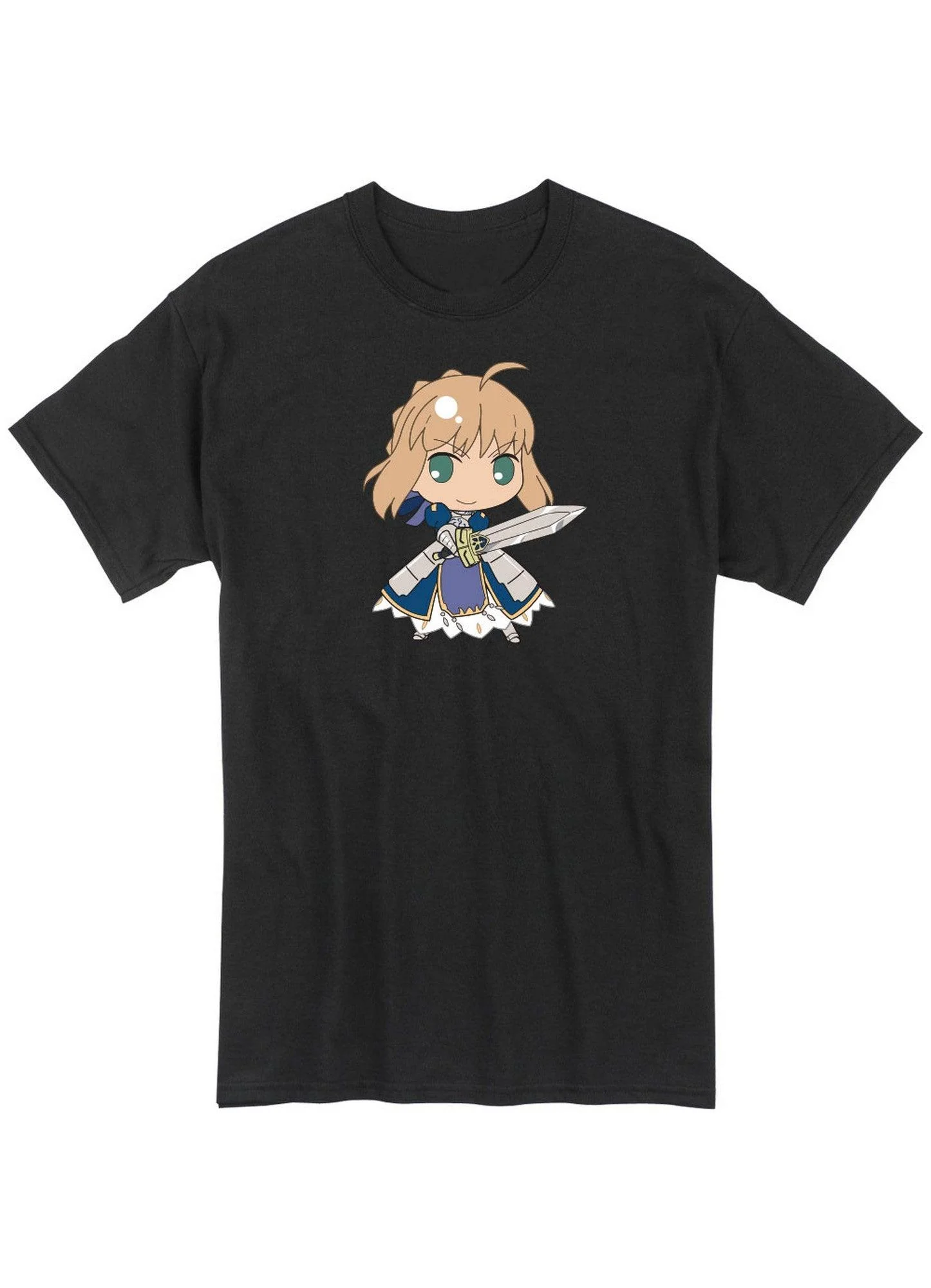 Fate/stay night - SD Saber Men's Screen Print T-Shirt