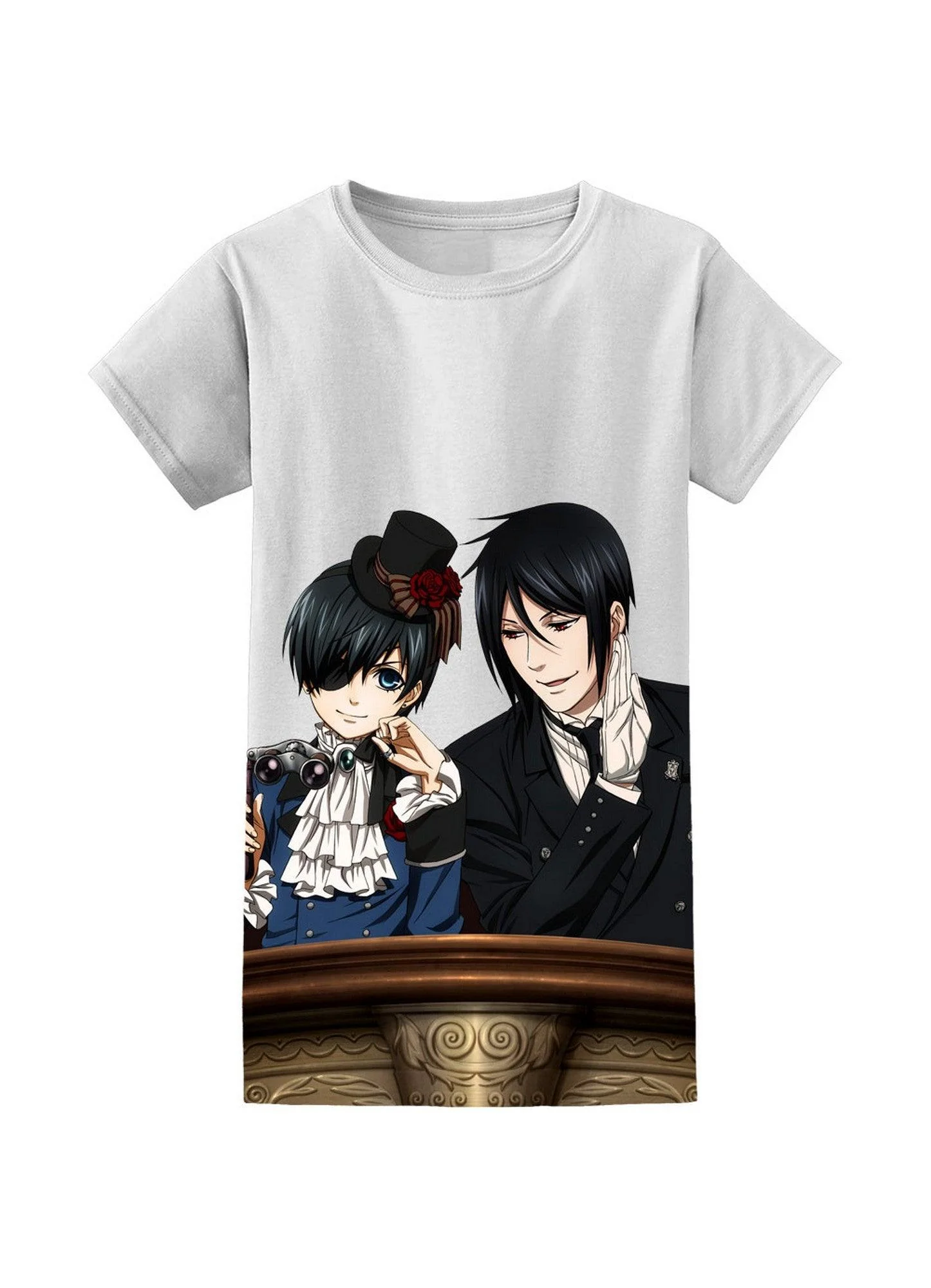 Black Butler 2 - Sebastian Michaelis Whispering To Ciel Phantomhive Jrs T-Shirt