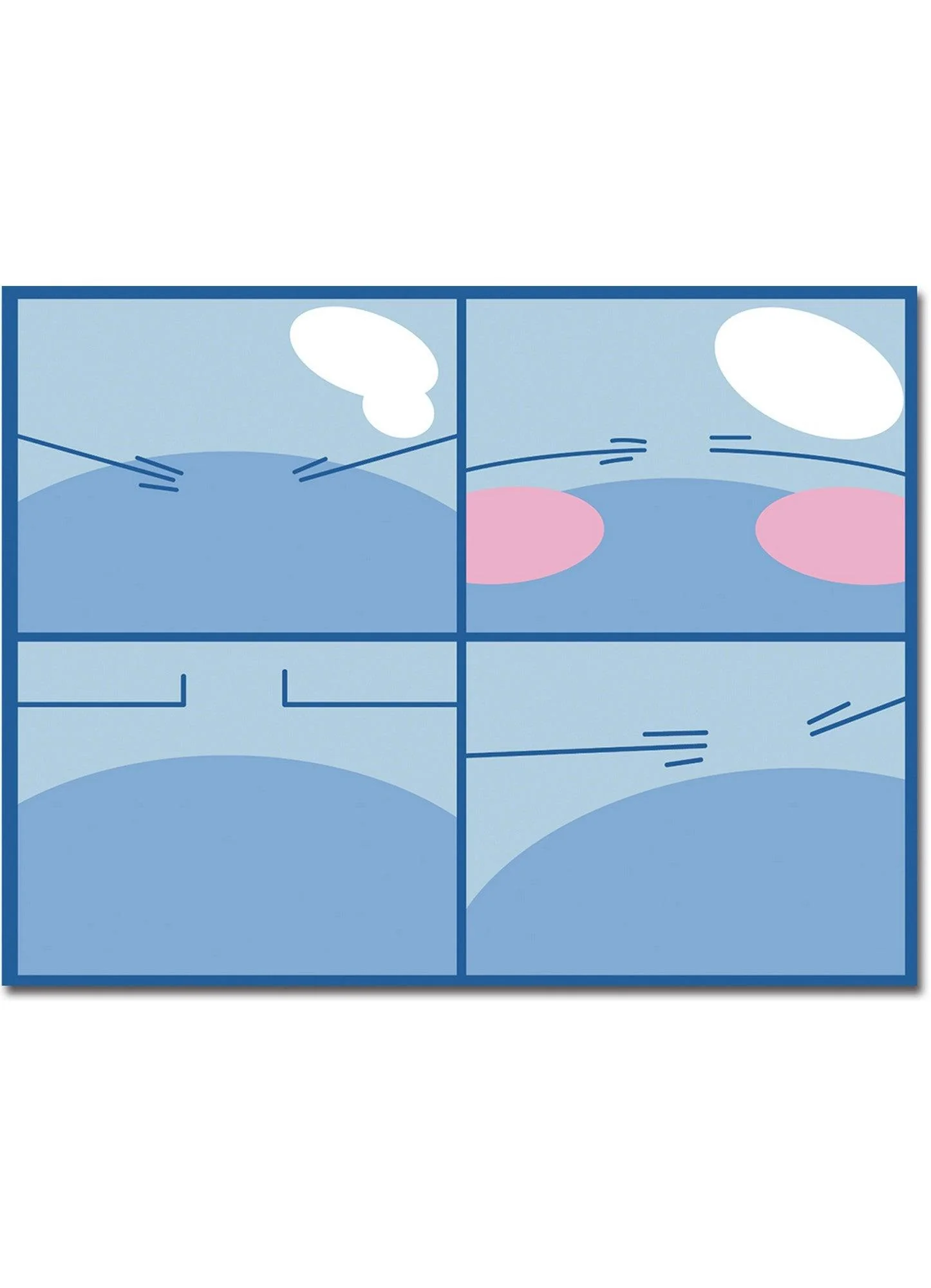 That Time I Got Reincarnated As A Slime - Slime's Four Expressions Sublimation Throw Blanket