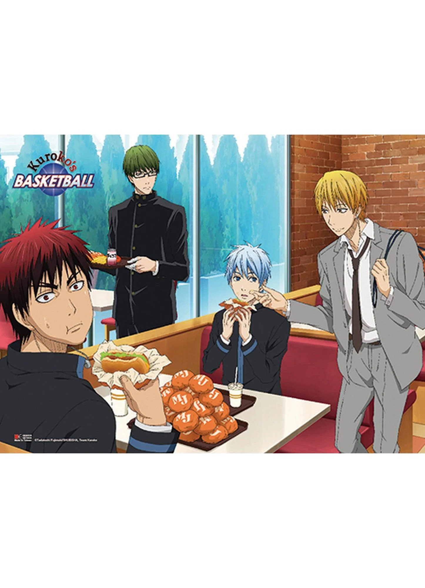 Kuroko's Basketball - Group 3 Fabric Poster
