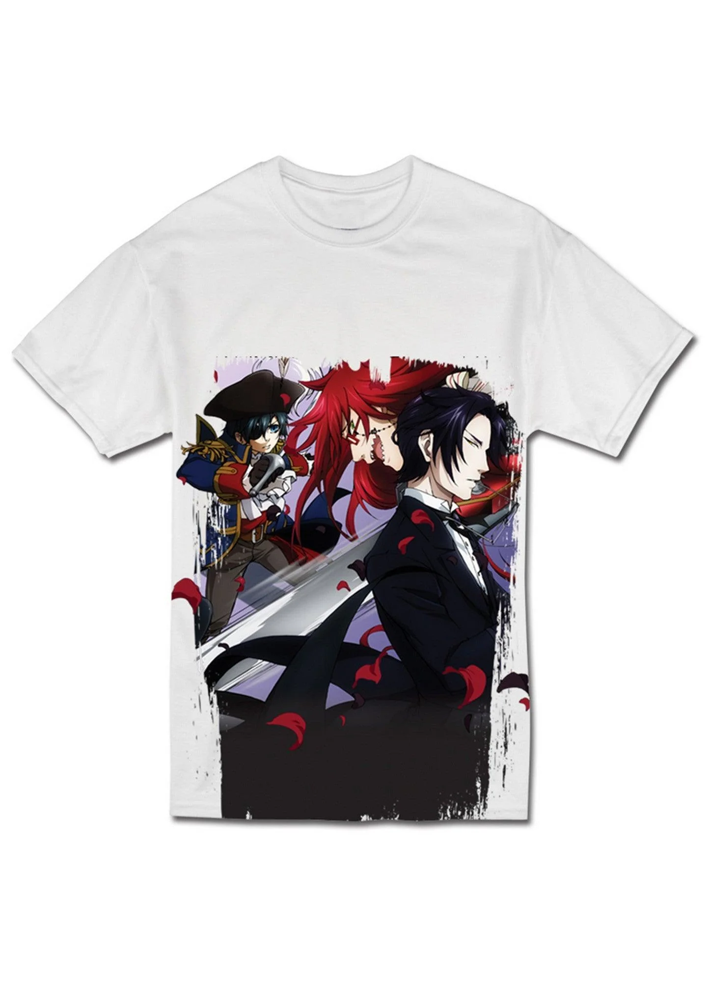 Black Butler 2 - Ciel Phantomhive, Grell Sutcliff & Claude Faustus Men's T-Shirt