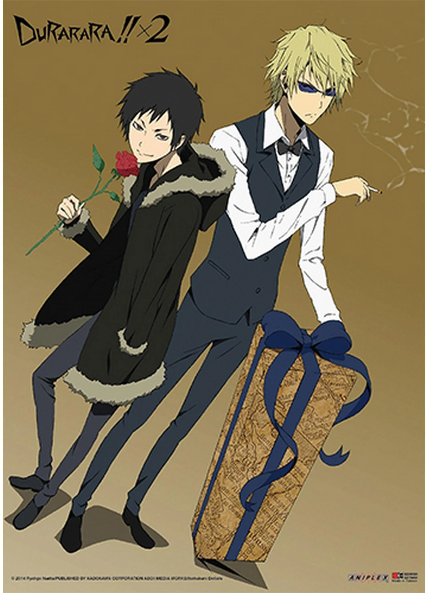 Durarara X2 - Izaya Orihara & Shizuo Heiwajima 02 Wall Scroll 31"W x 43"H