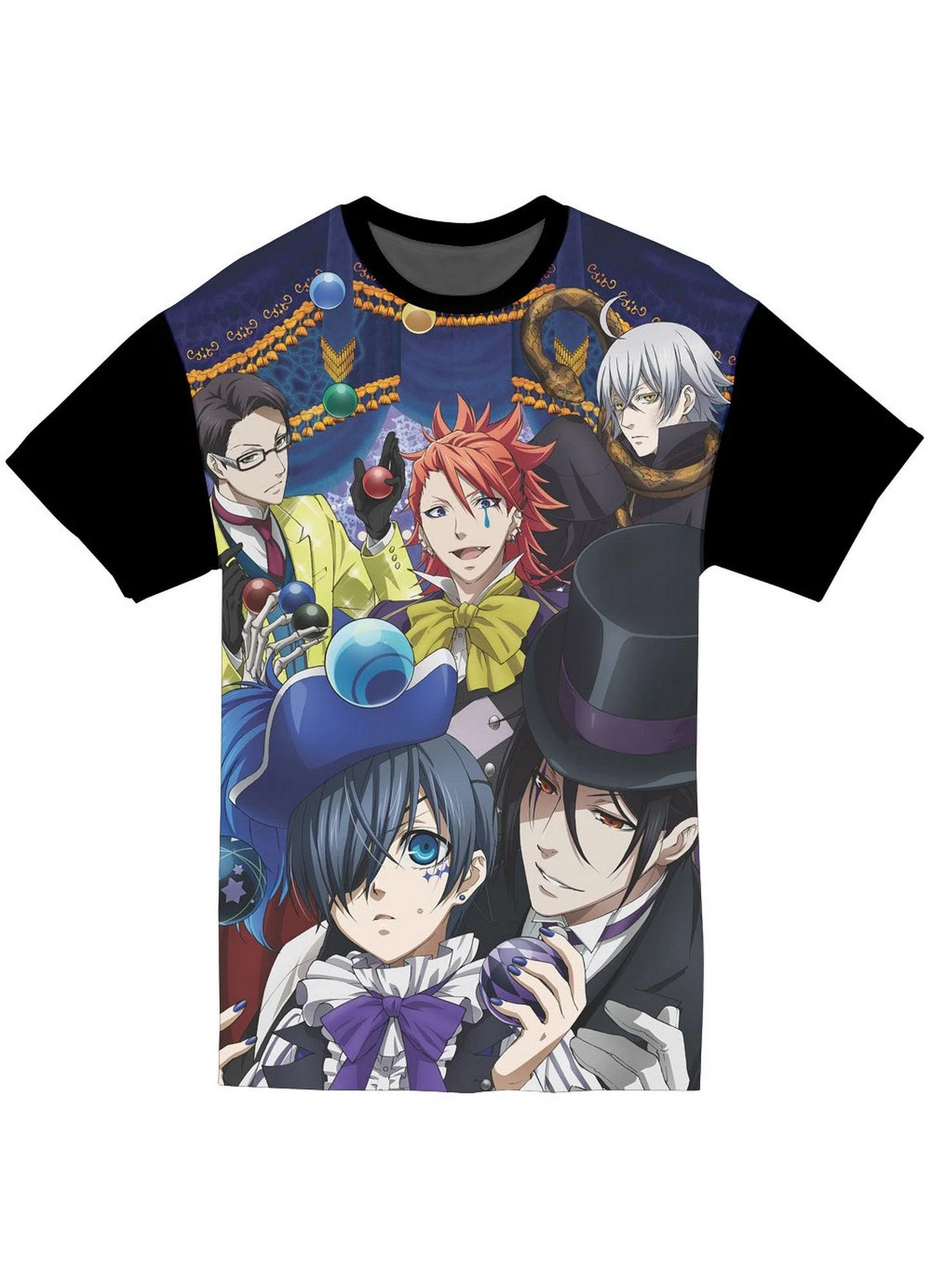Black Butler Book Of Circus - Key Group Jrs Sublimation T-Shirt