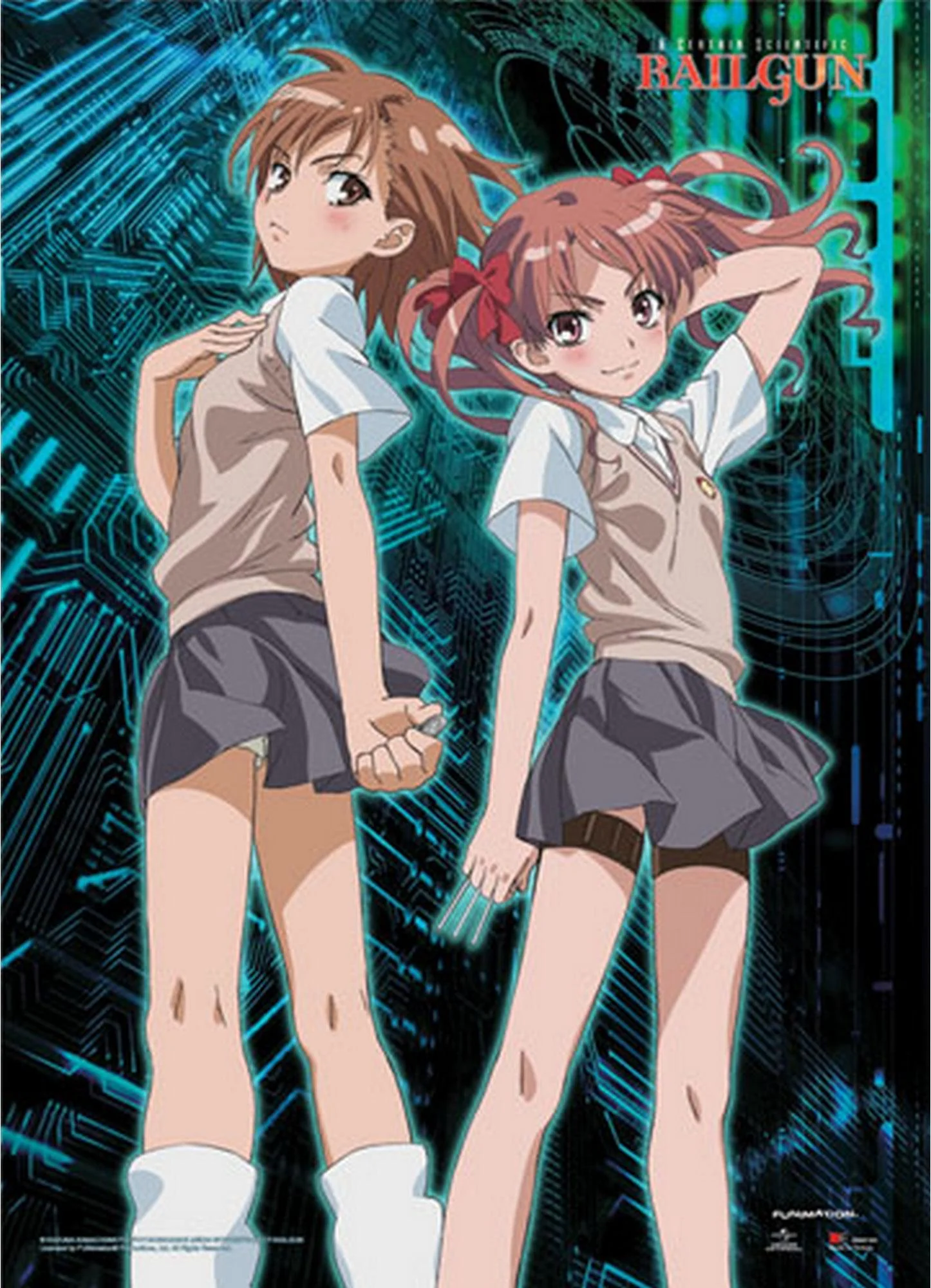 A Certain Scientific Railgun - Mikoto Misaka And Kuroko Shirai Wall Scroll