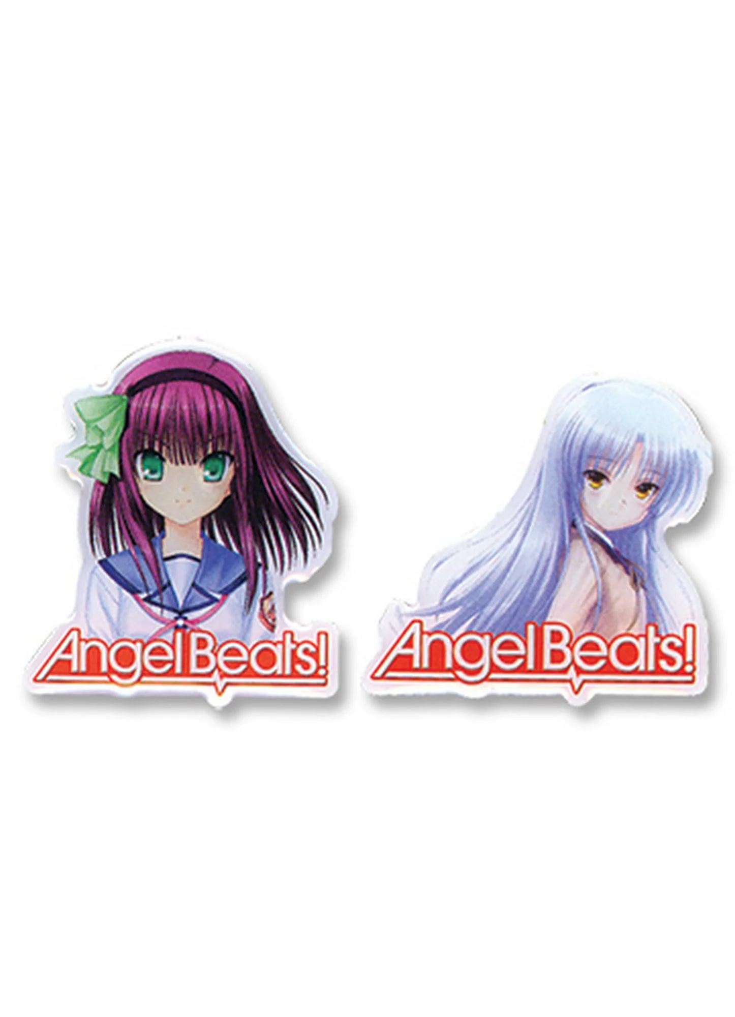 Angel Beats - Yuri Nakamurappe & Kanade Tachibana Metal Pin Set