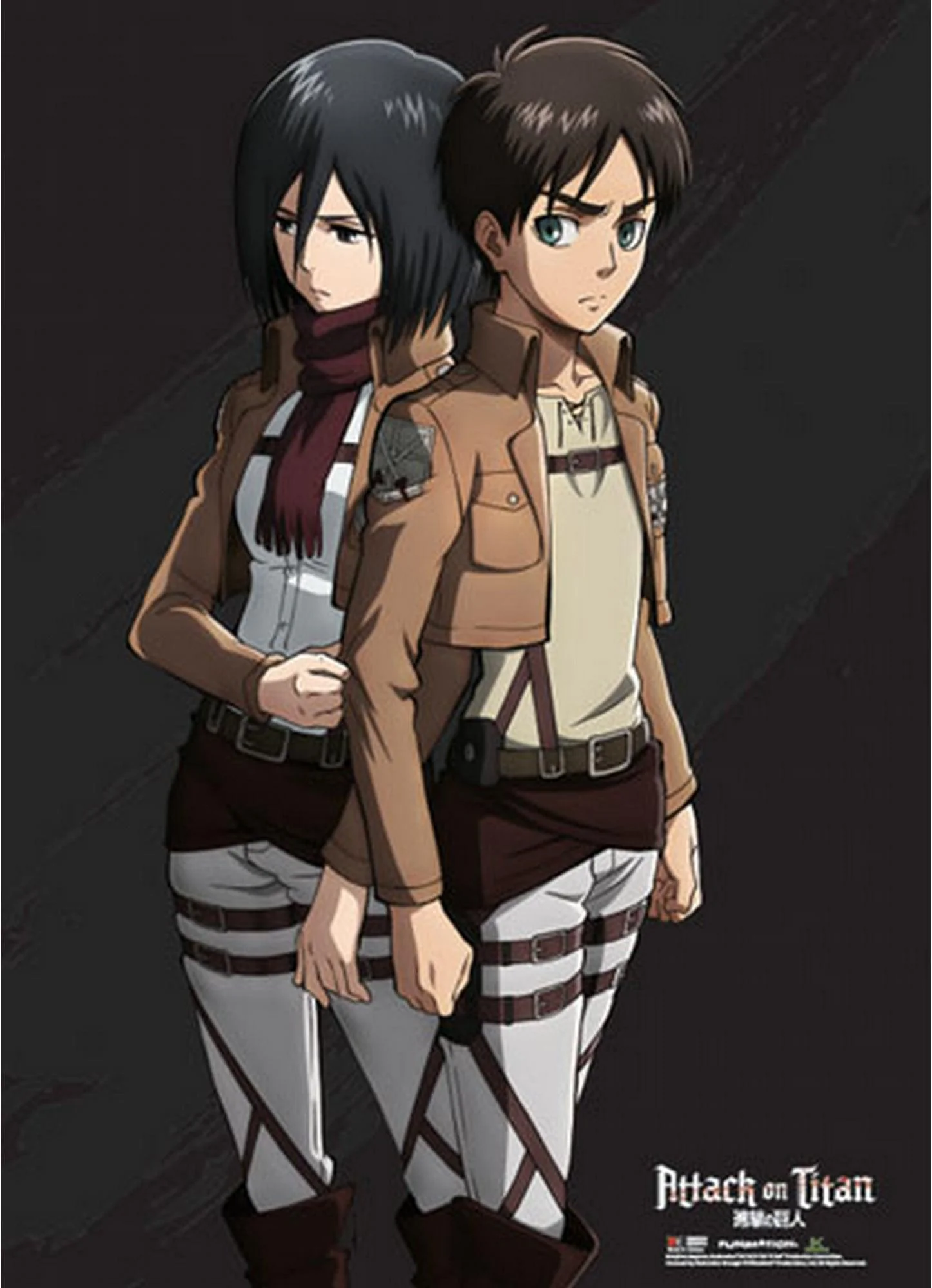 Attack on Titan - Eren Yeager And Mikasa Ackerman Special Edition Wall Scroll