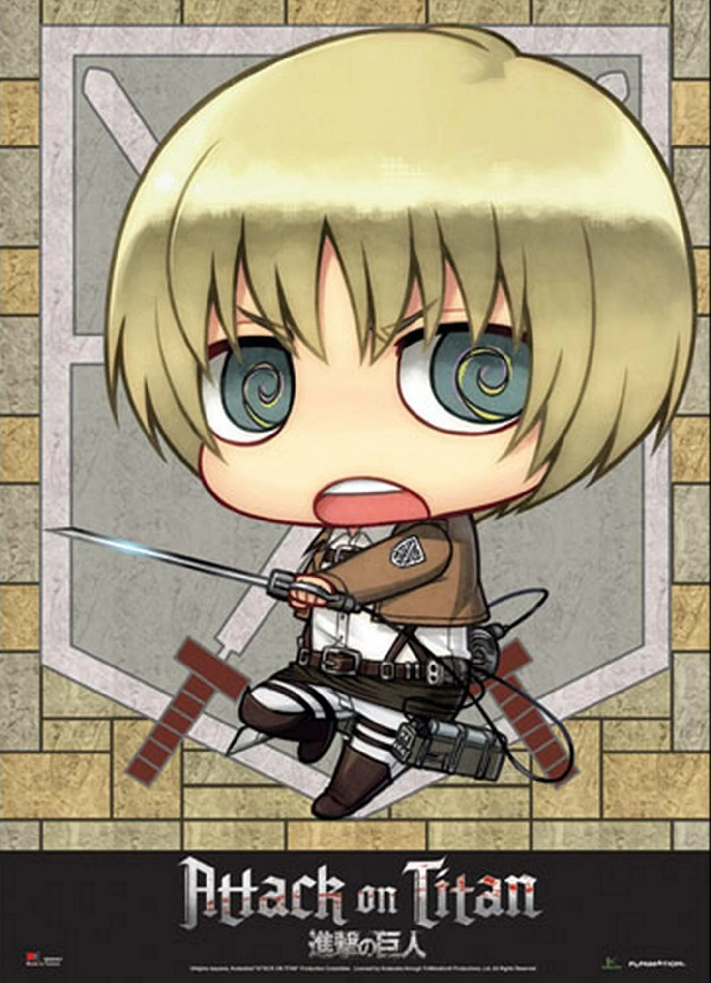 Attack on Titan - SD Armin Arlet Fabric Poster