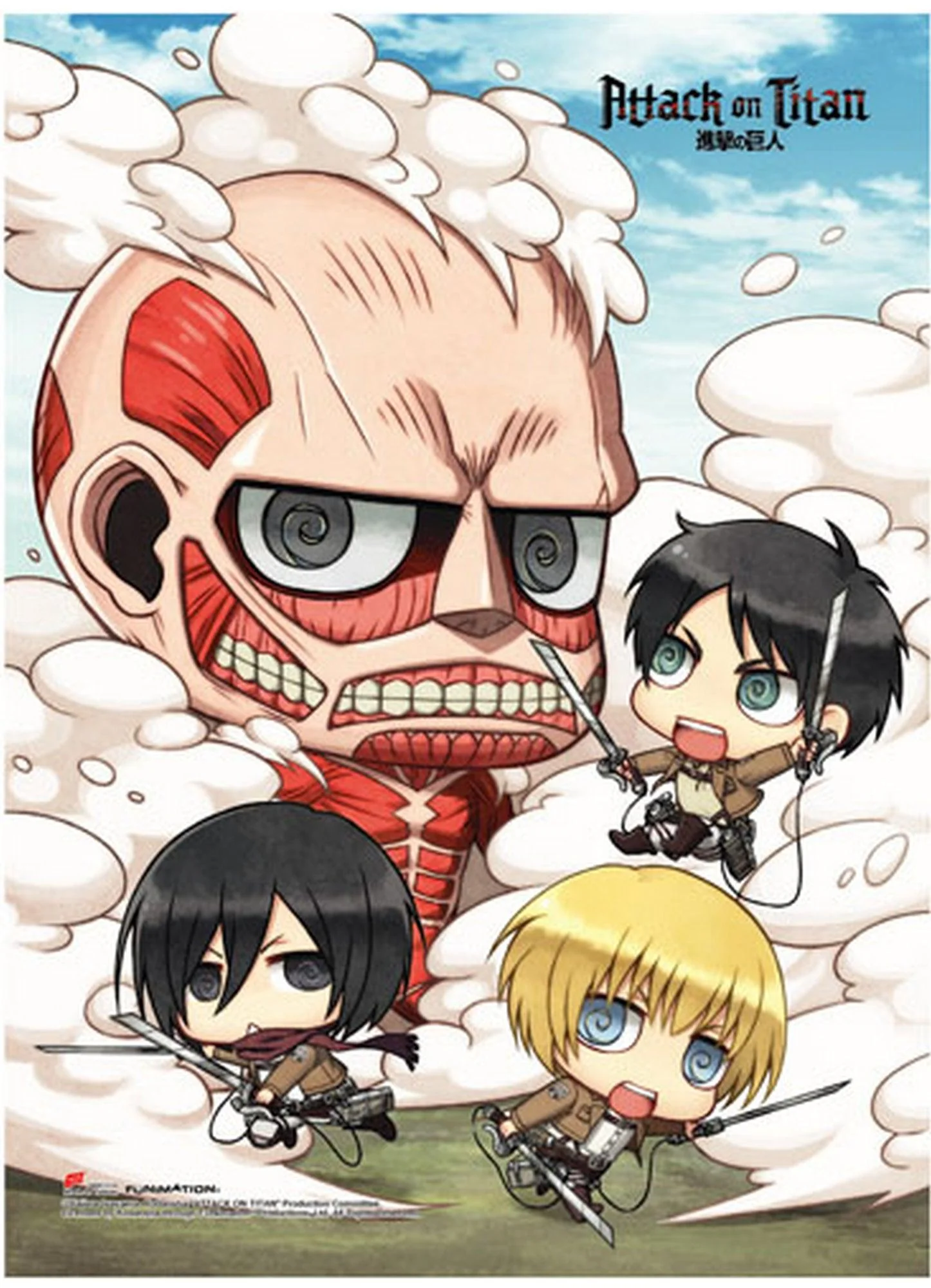 Attack on Titan - SD Group High End Wall Scroll