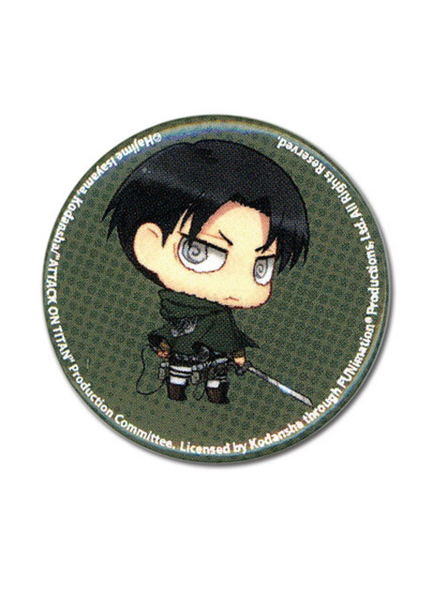 Attack on Titan - SD Levi Ackerman Button 1.25"