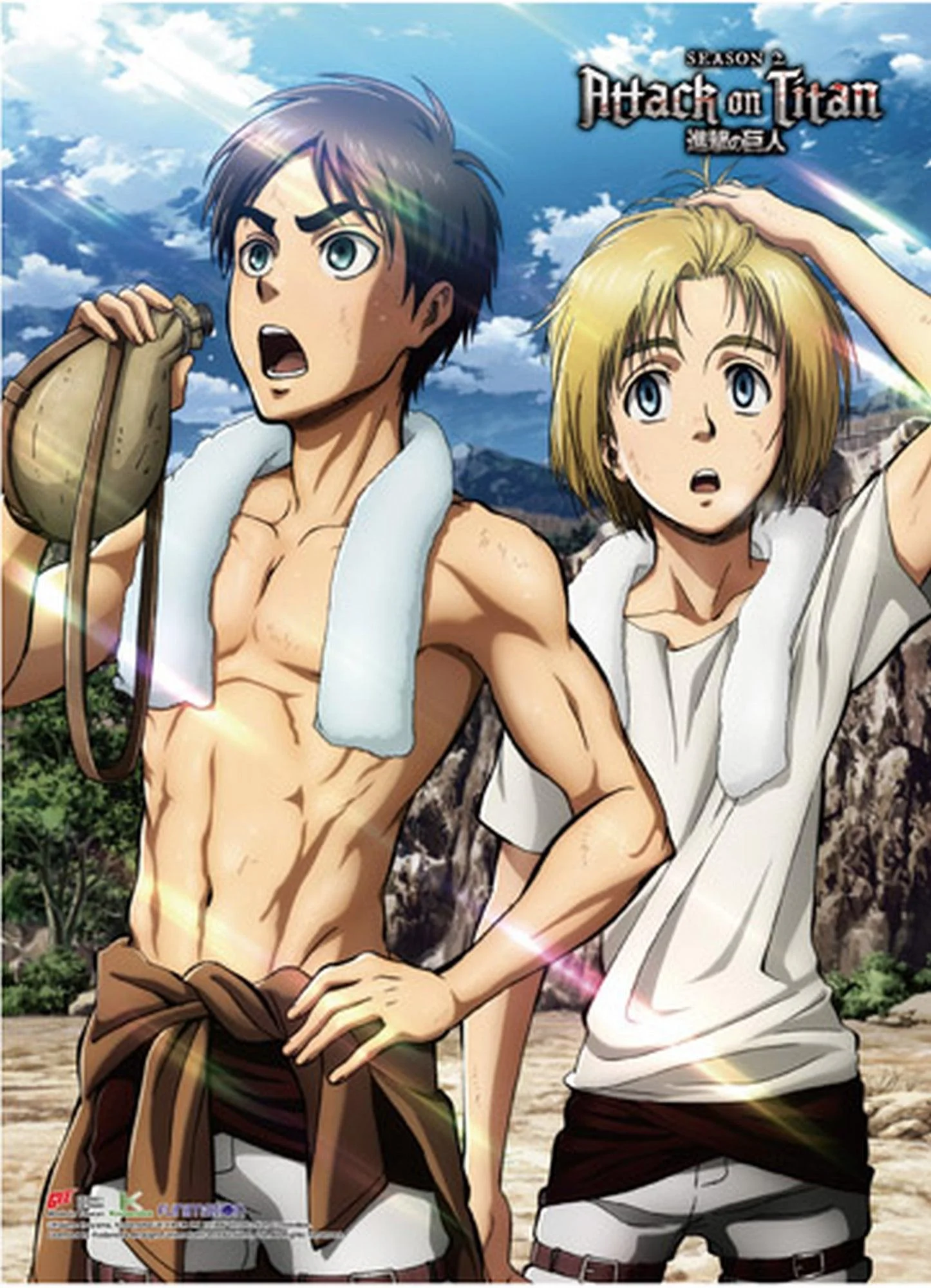 Attack on Titan Season 2 - Eren Yeager & Armin Arlet Wall Scroll