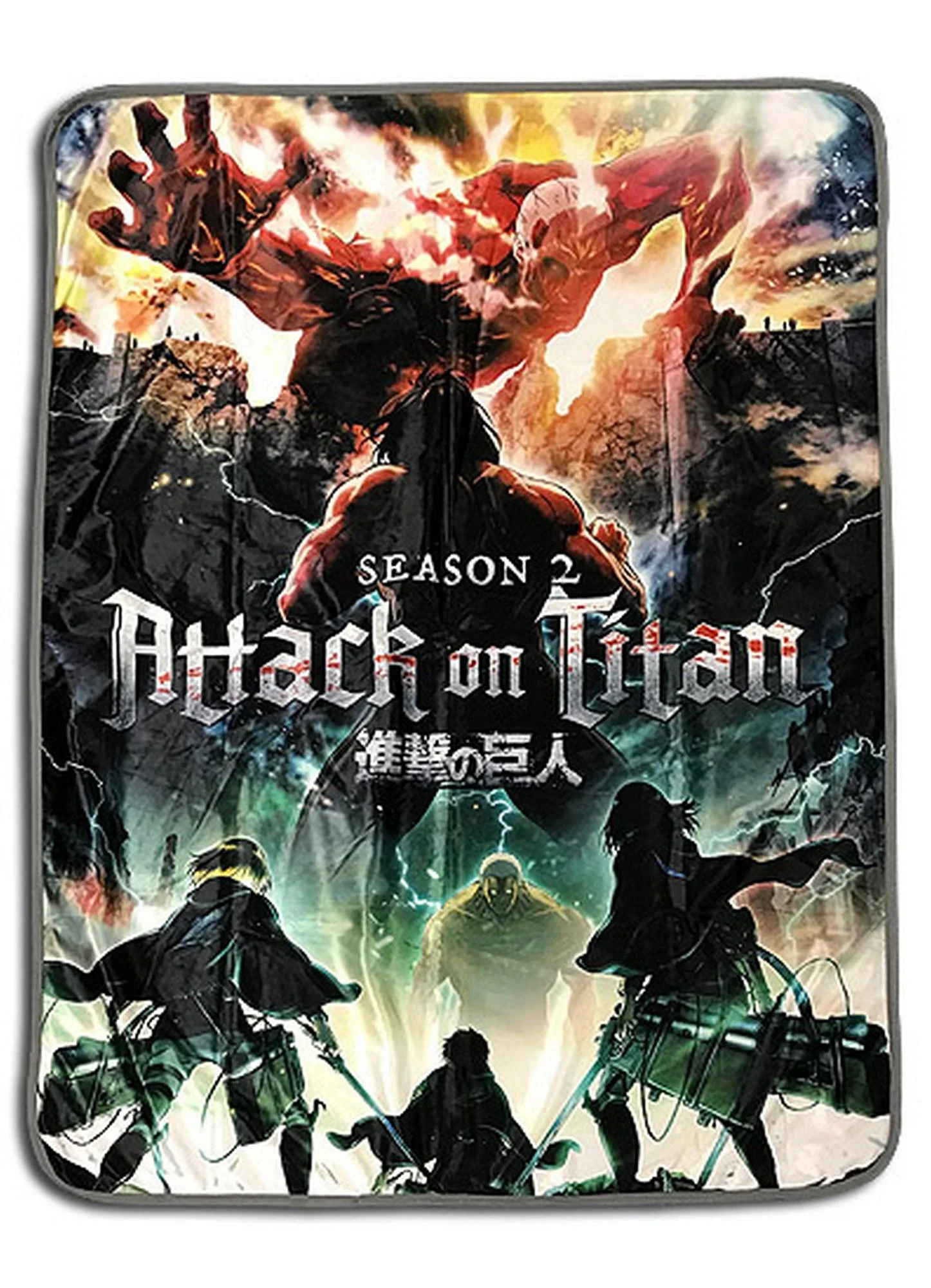 Attack on Titan Season 2 - Key Art Sublimation Throw Blanket