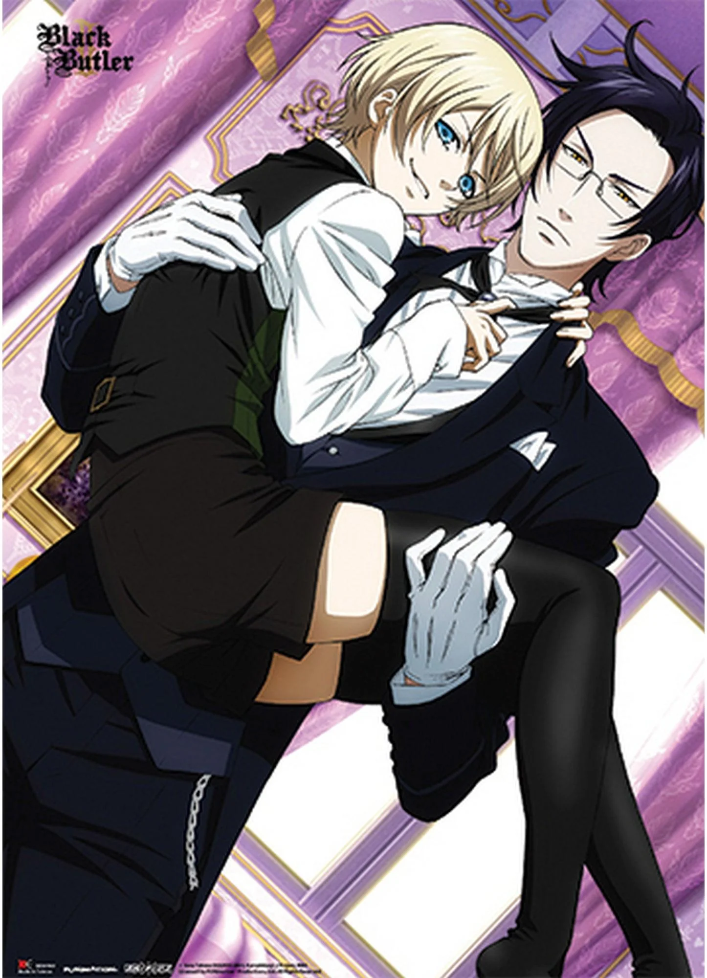 Black Butler 2 - Alois Trancy In Claude Faustus's Arms Wall Scroll