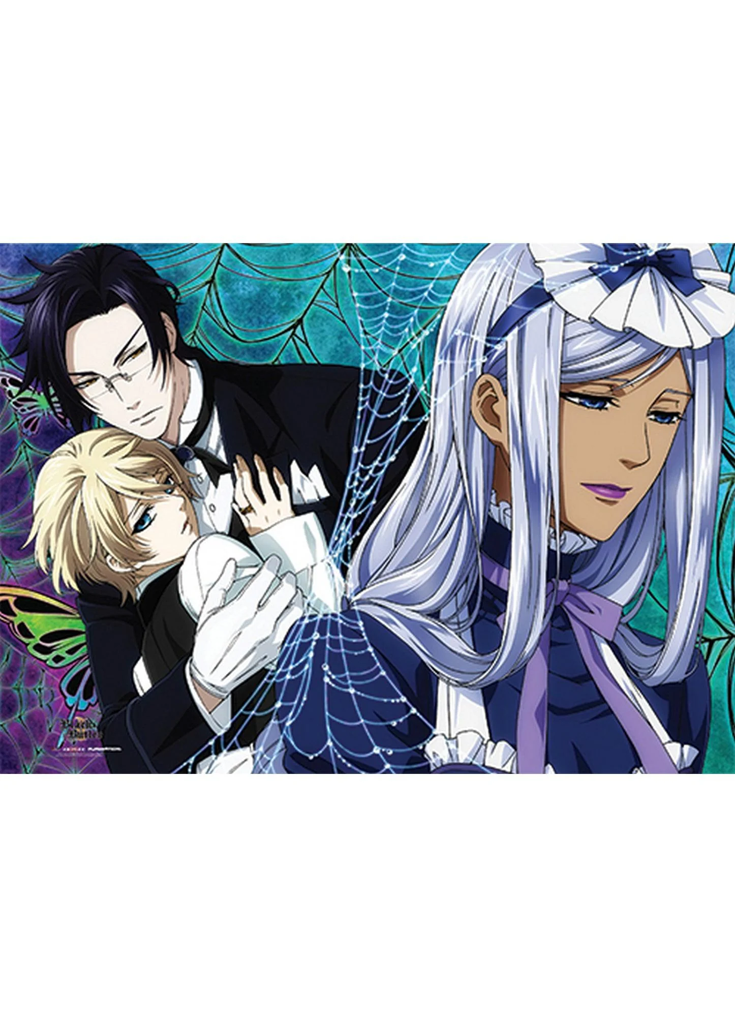 Black Butler 2 - Claude Faustus, Alois Trancy, & Hannah Wall Scroll
