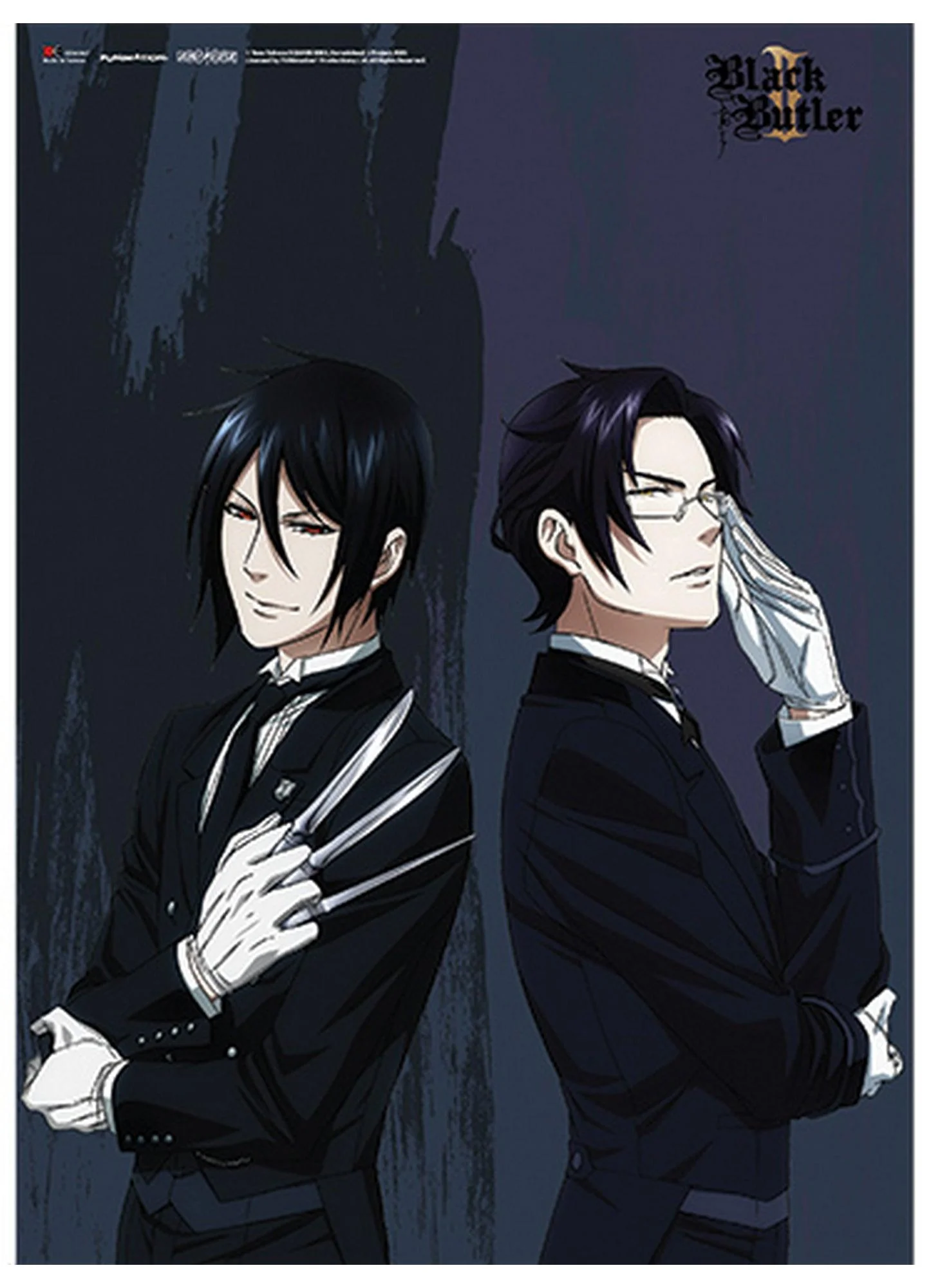 Black Butler 2 - Sebastian Michaelis And Claude Faustus Wall Scroll