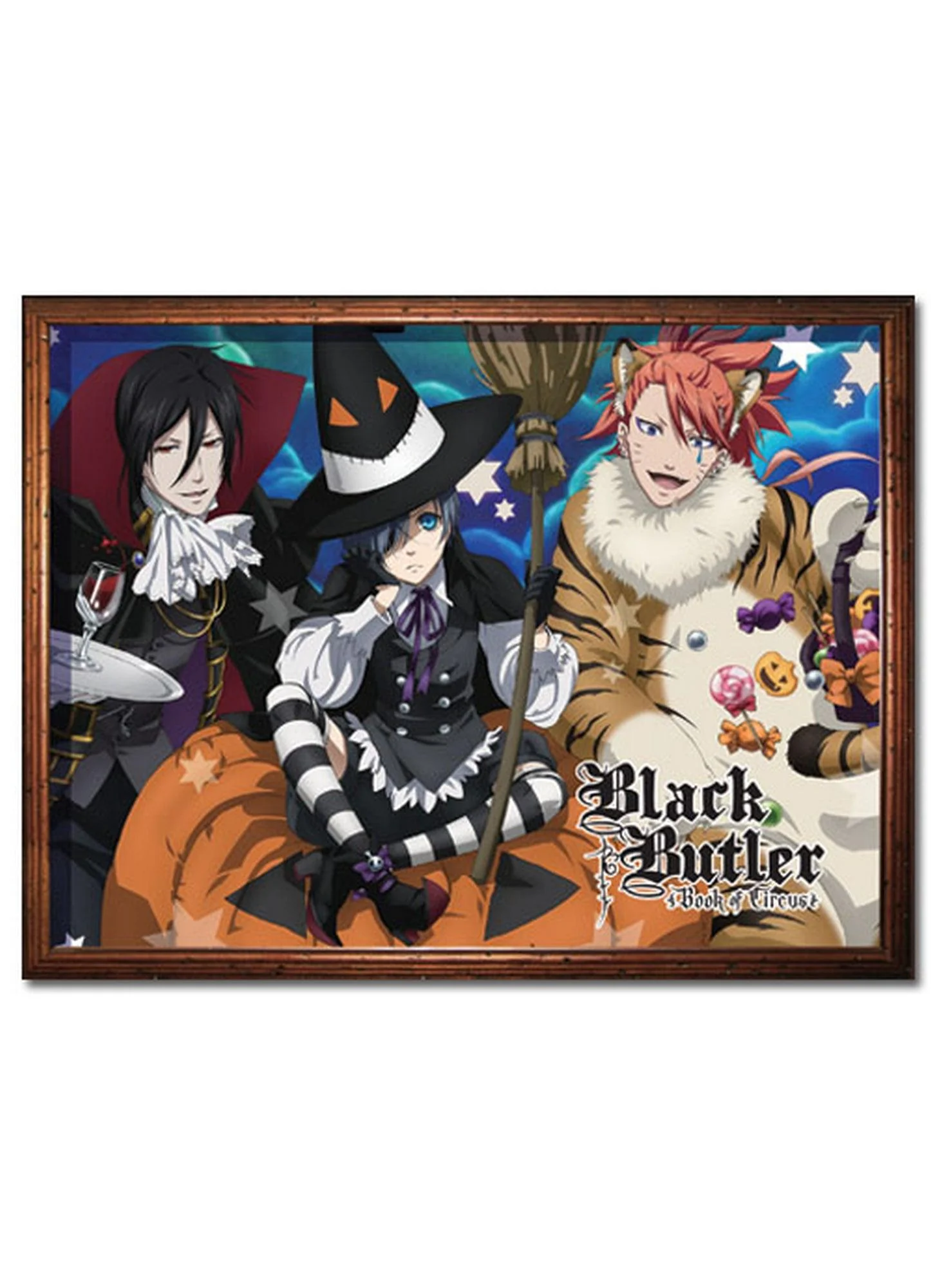 Black Butler Book of Circus - Halloween Group Sublimation Throw Blanket