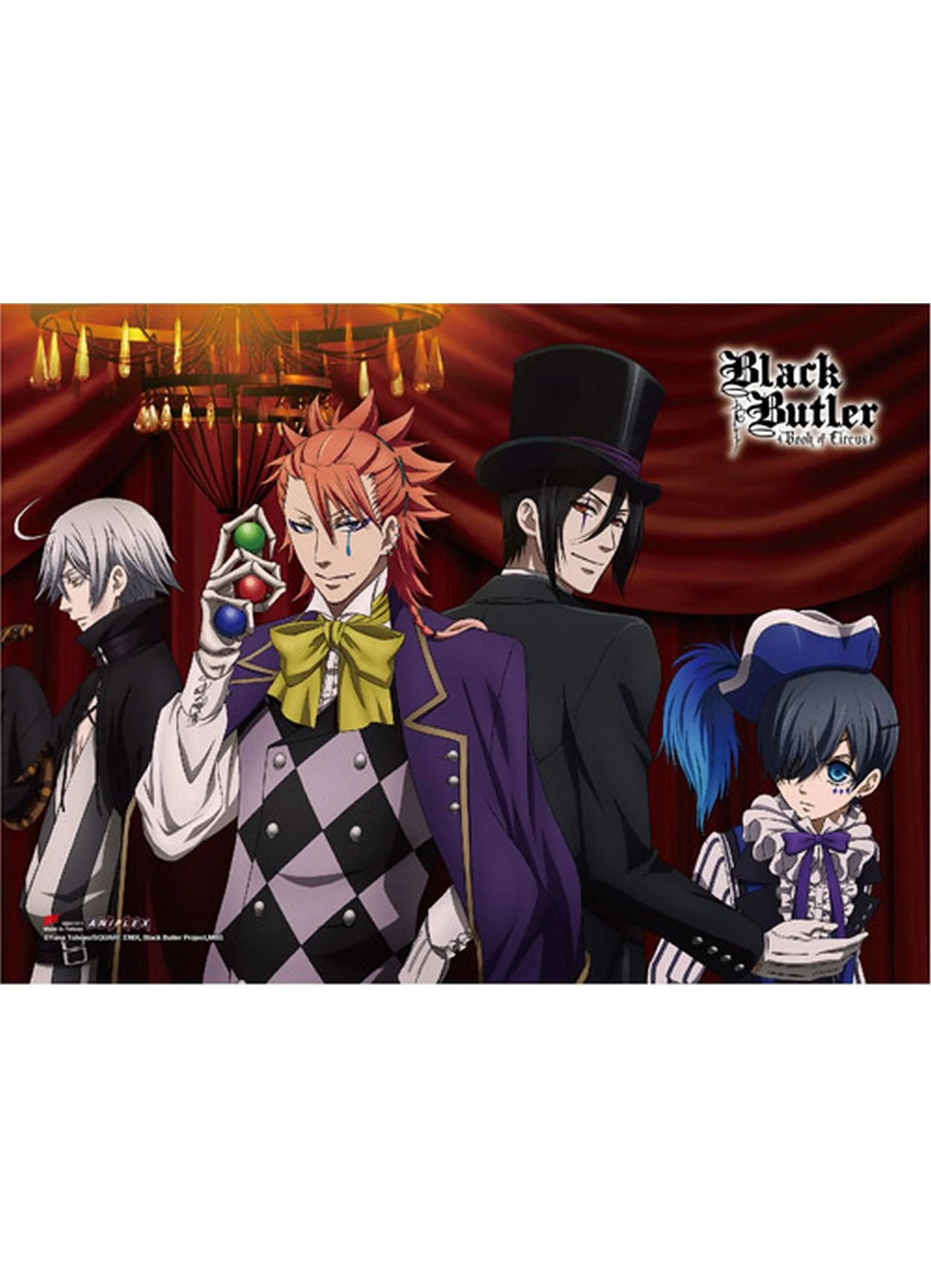 Black Butler Book Of Circus - Group 3 Hi-End Wall Scroll