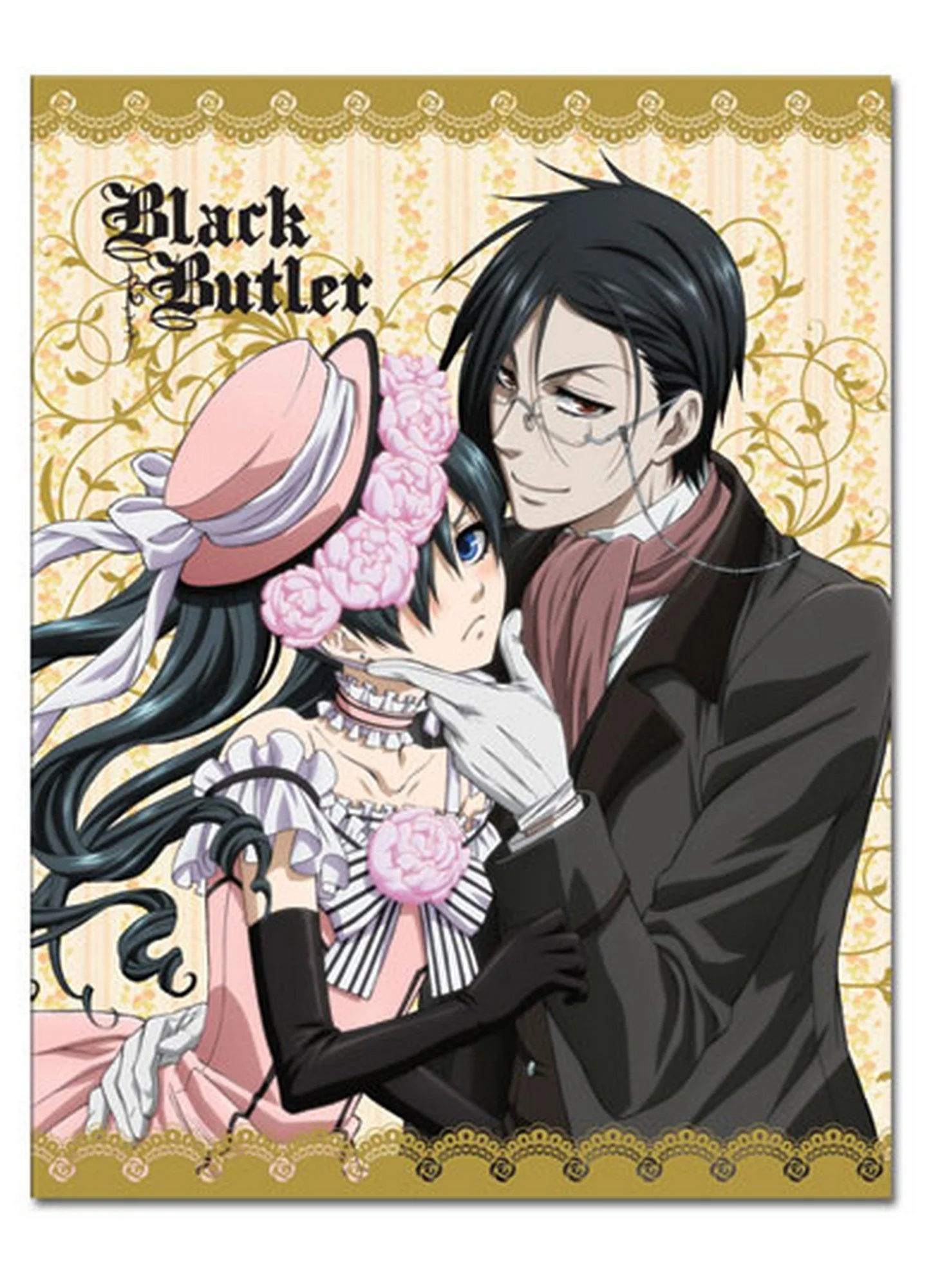 Black Butler - Ciel Phantomhive & Sebastian Michaelis Dresses Sublimation Throw Blanket