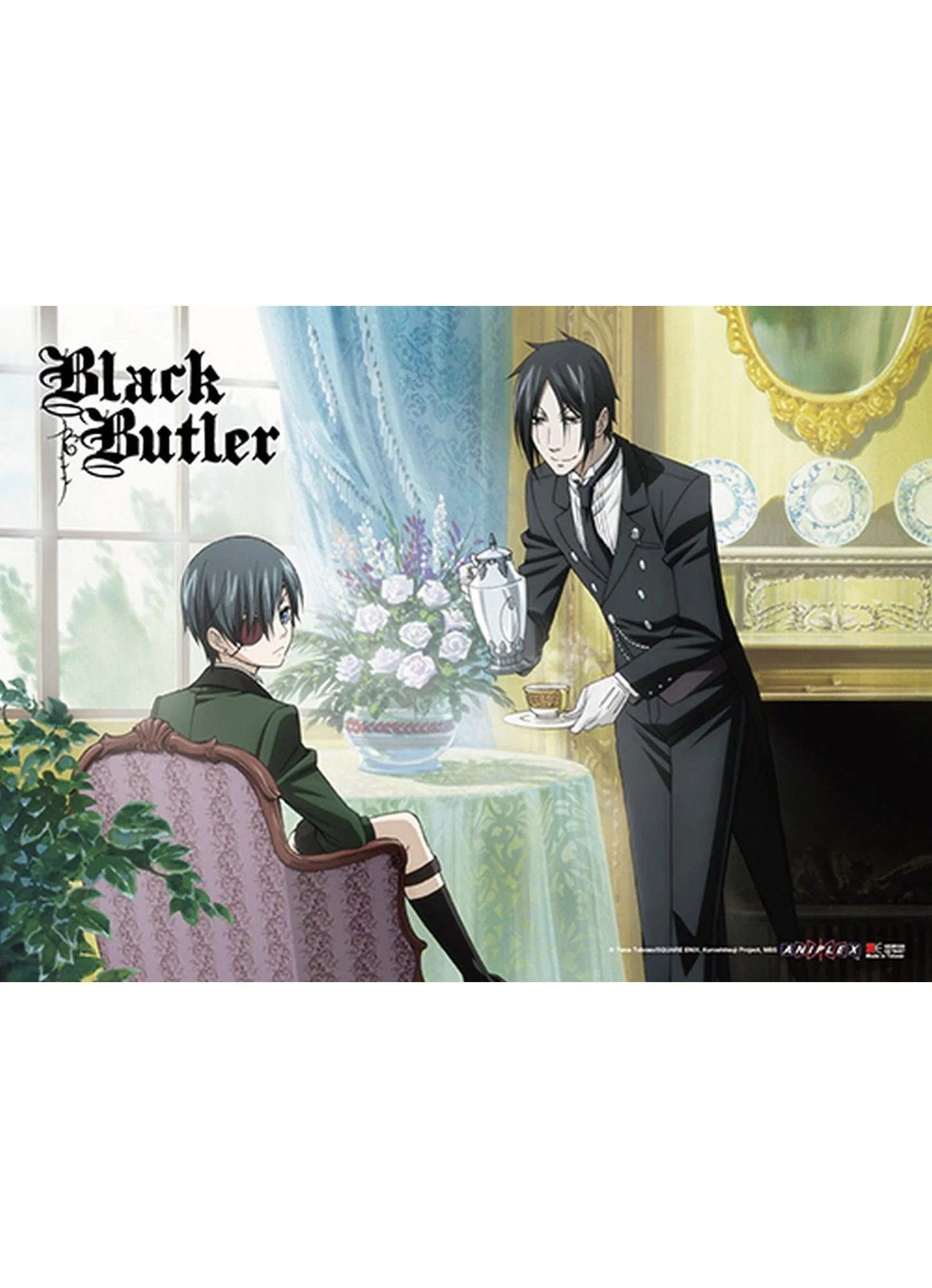 Black Butler - Sebastian Michaelis & Ciel Phantomhive Tea Time Wall Scroll