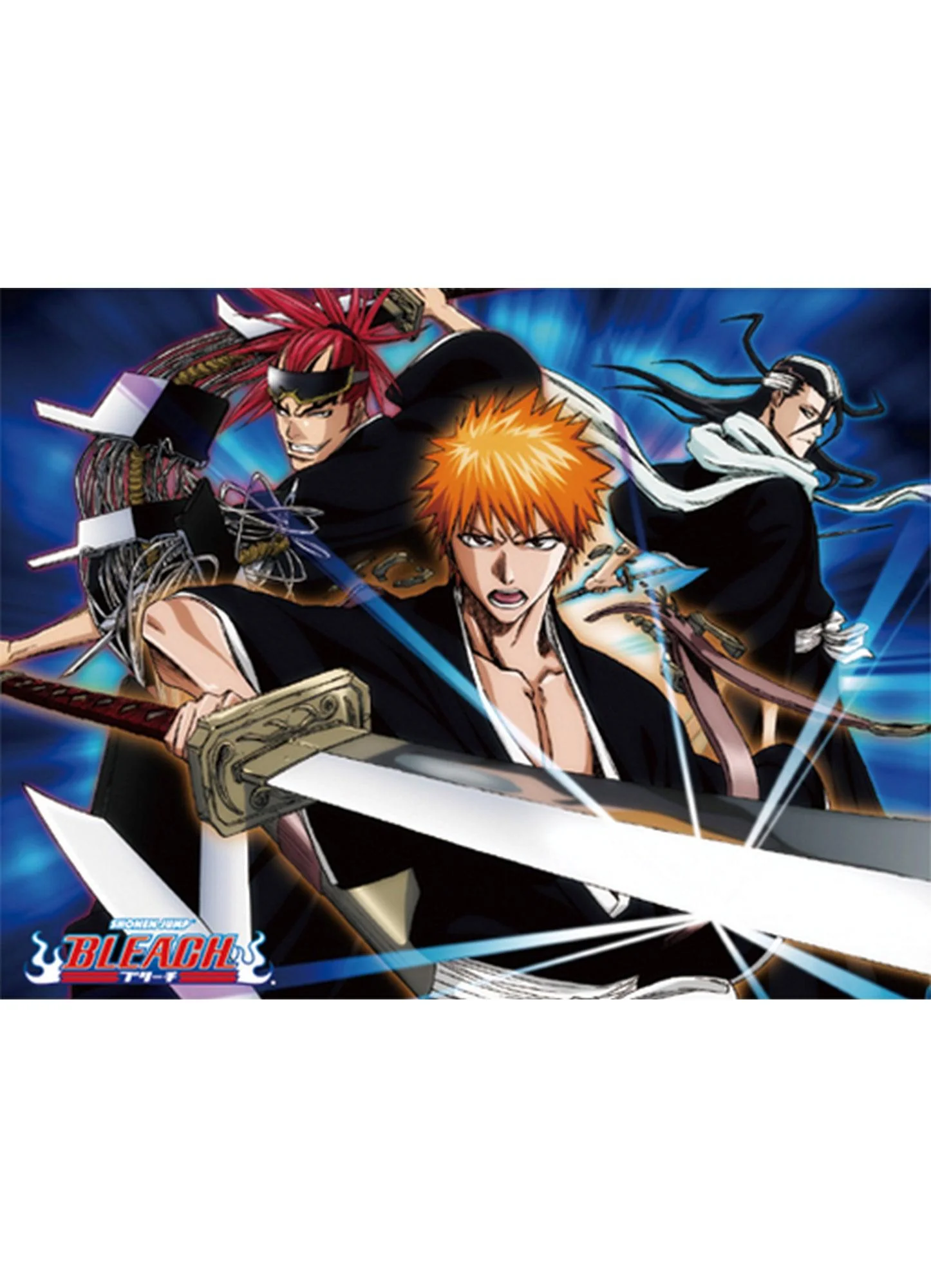 Bleach - Ichigo Kurosaki, Byakuya Kuchiki, & Renji Abarai Sublimation Throw Blanket