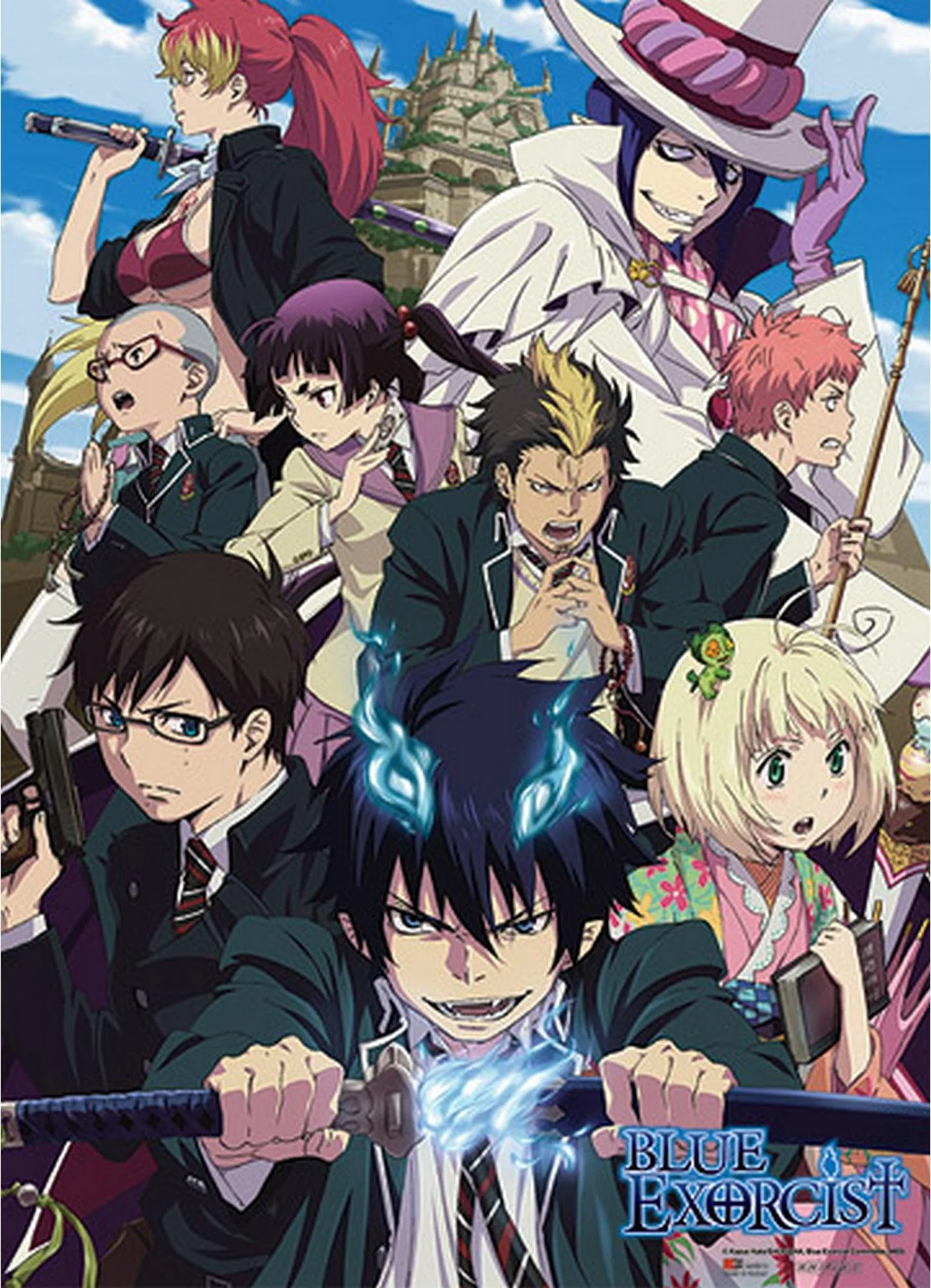 Blue Exorcist - True Cross Academy Wall Scroll