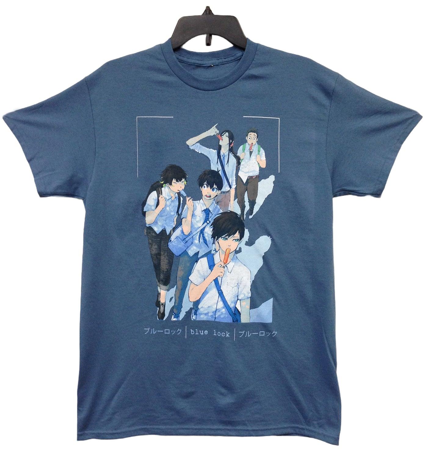 BLUE LOCK (COMIC) - RIN ITOSHI, YOICHI ISAGI, MEGURU BACHIRA, JYUBEI ARYU, AOSHI TOKIMITSU MEN'S T-SHIRT