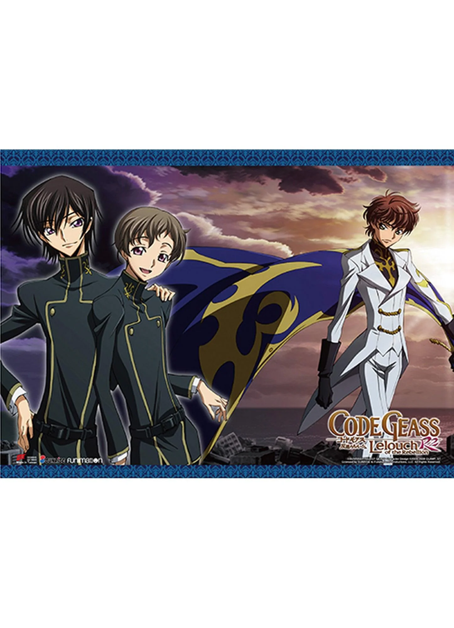 Code Geass R2 - Lelouch vi Britannia & Rolo Lamperouge & Suzaku Kururugi 1 Wall Scroll