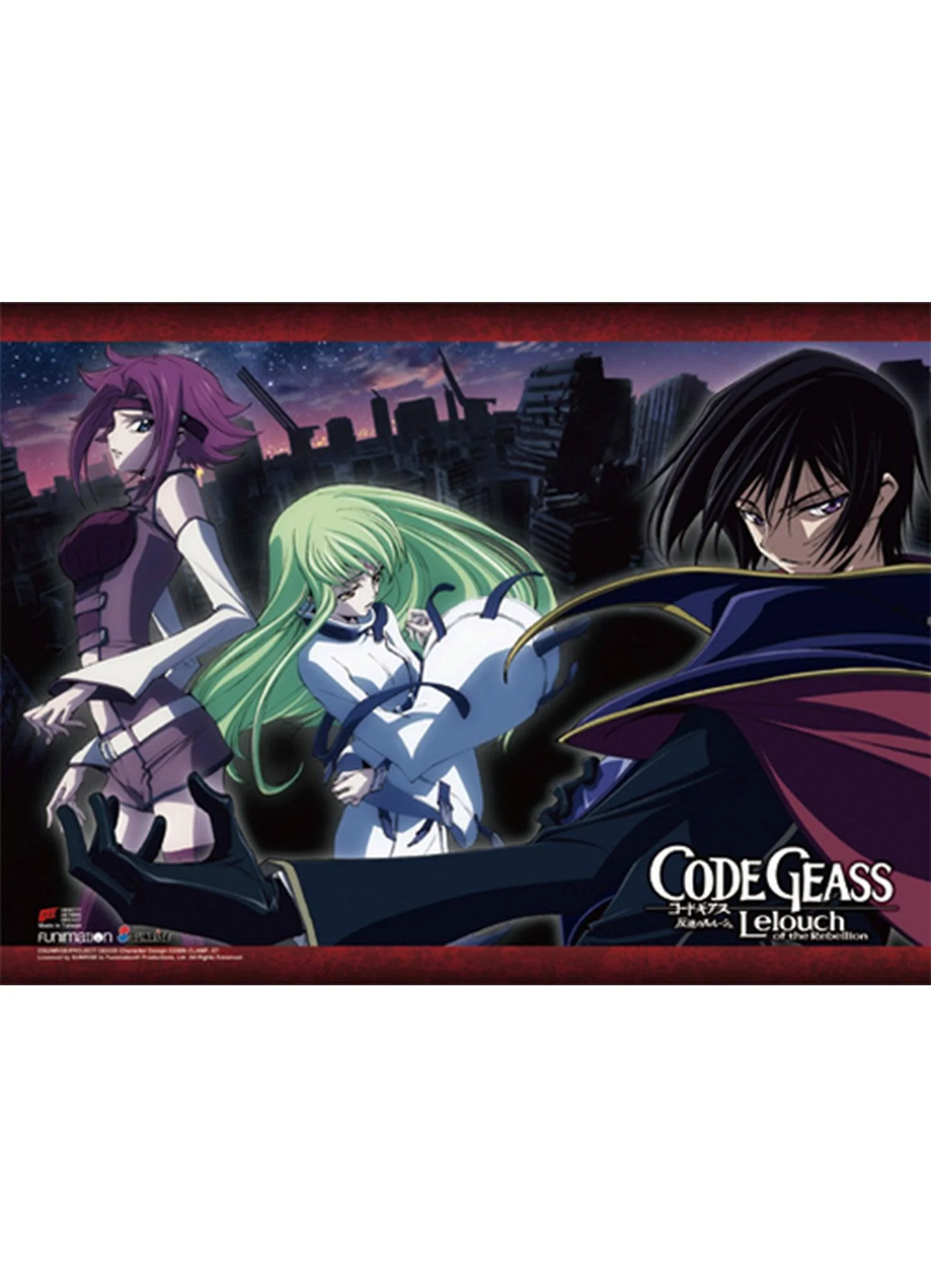 Code Geass S1 - Lelouch vi Britannia & Kallen & C.C. Wall Scroll