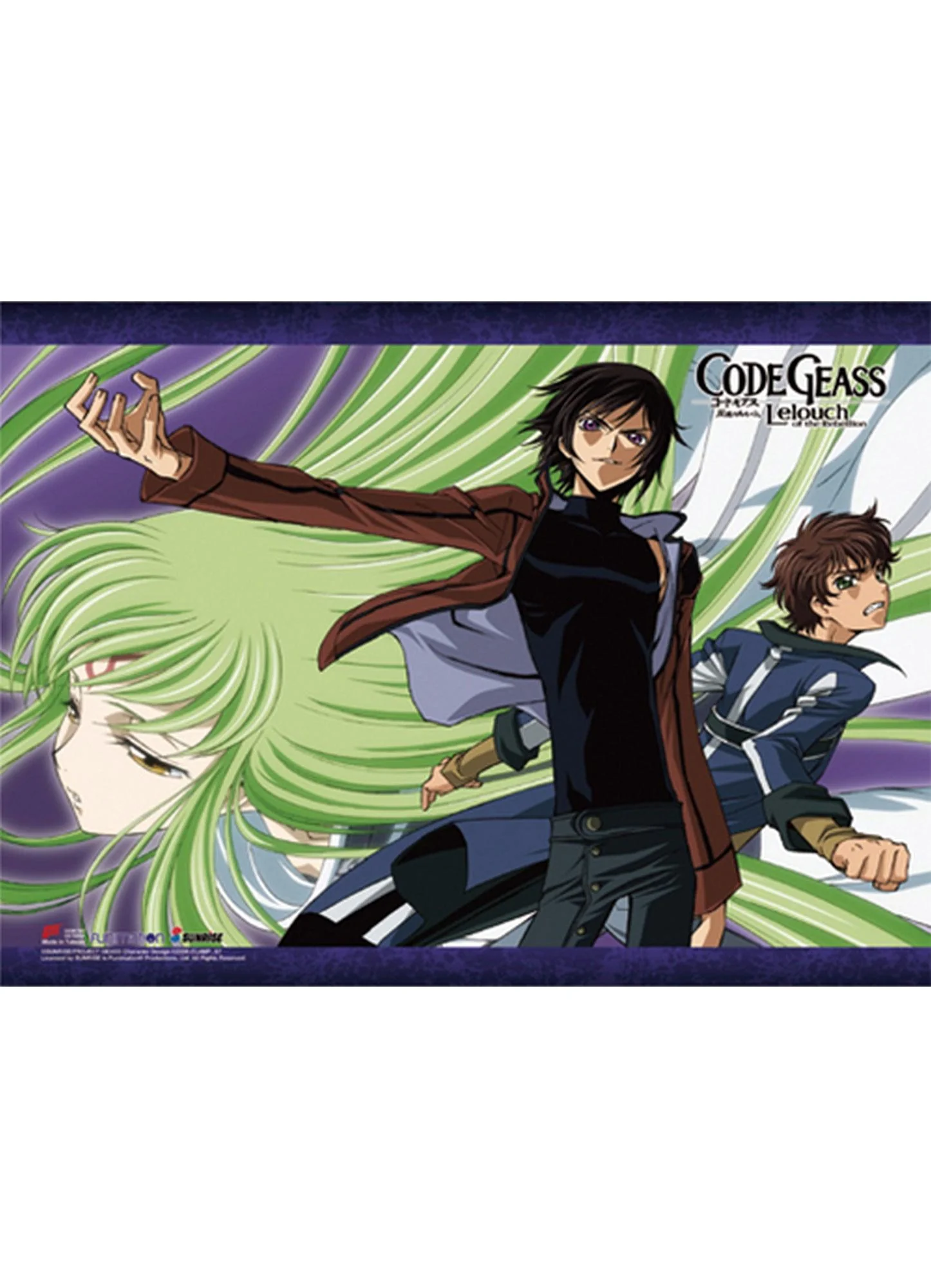 Code Geass S1 - Lelouch vi Britannia & Suzaku Kururugi & C.C. Wall Scroll