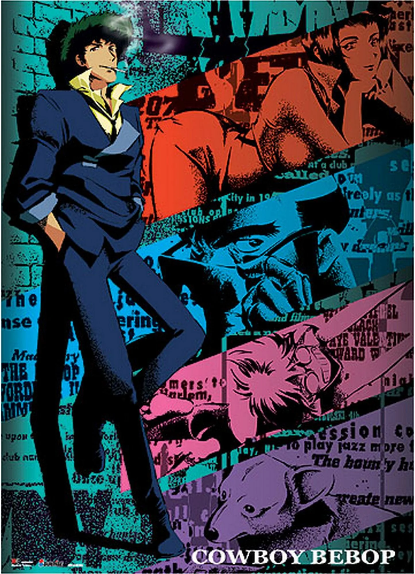 Cowboy Bebop - Spike Spiegel Smoking Wall Scroll