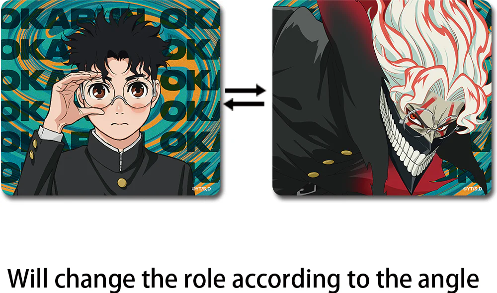 DAN DA DAN - OKARUN REFLECTIVE FACE CHANGING CAR STICKER