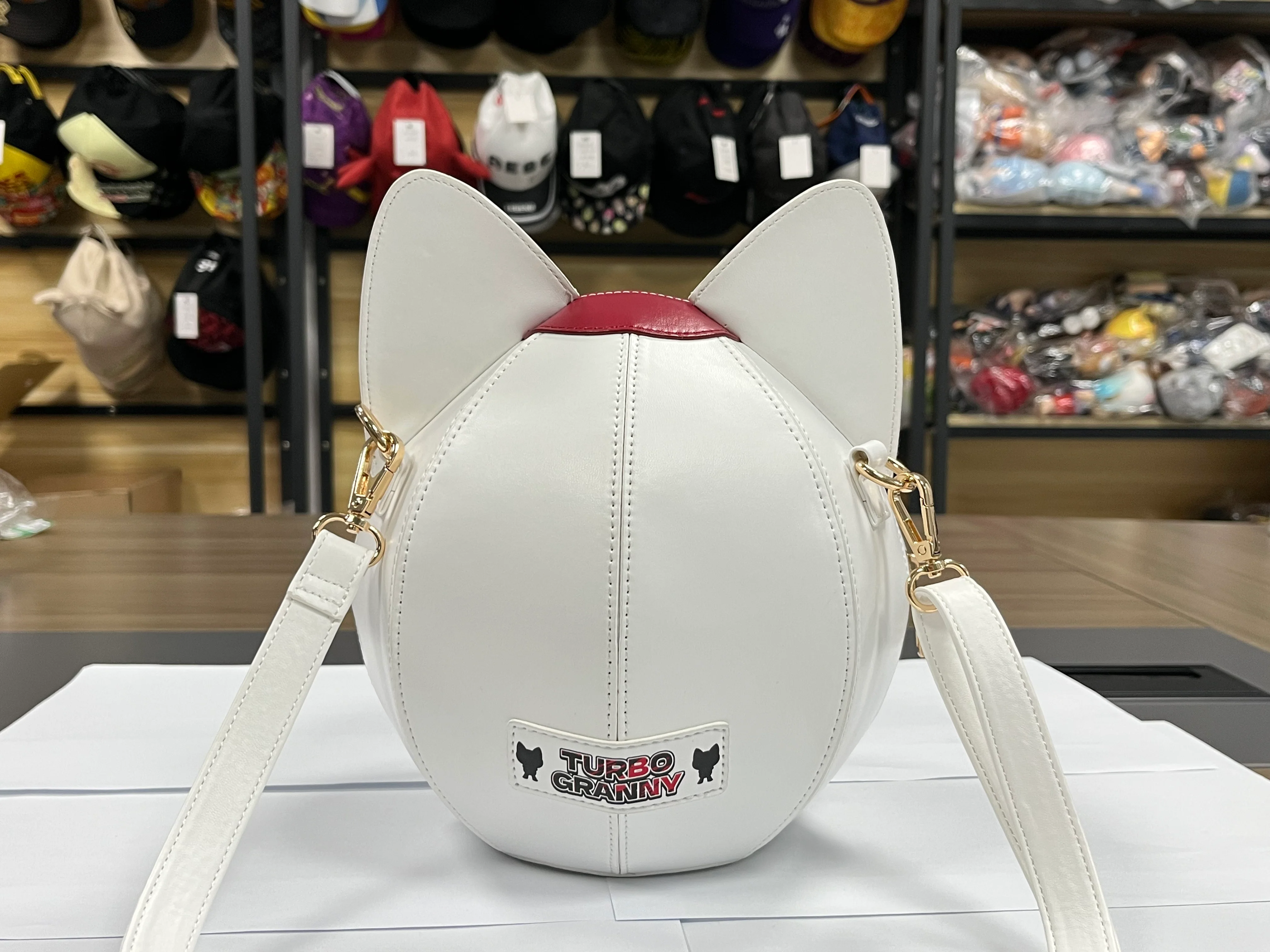DAN DA DAN - TURBO GRANNY CAT HEAD CROSSBODY BAG_8" x 7.6" x 8" - Image 4